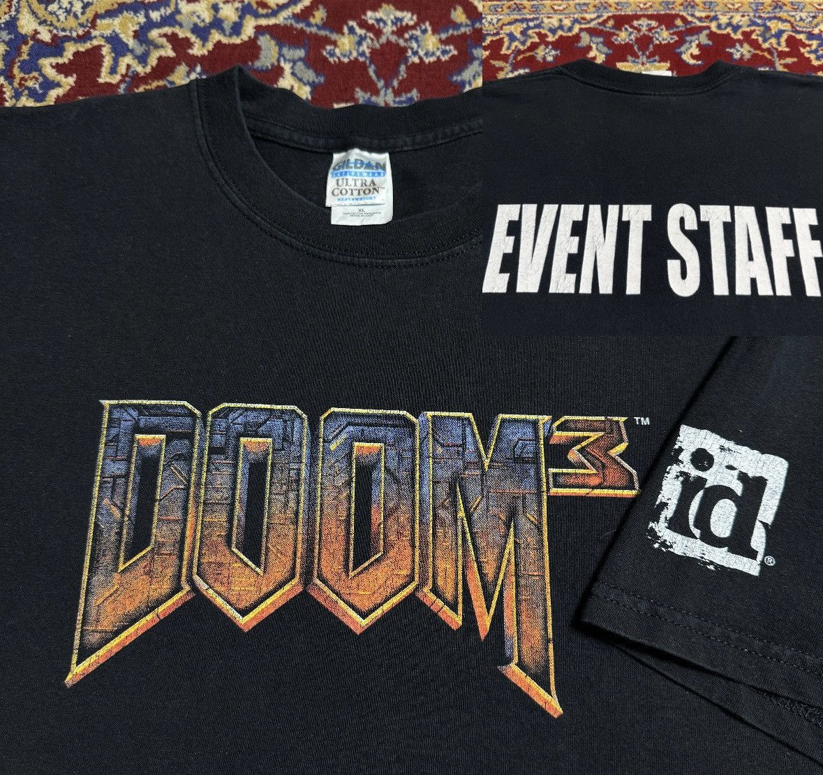 Playstation Vintage Doom 3 Staff Event Id Software Video Game Promo Tee Hoodie, Sweatshirt | PodTeesHub.com