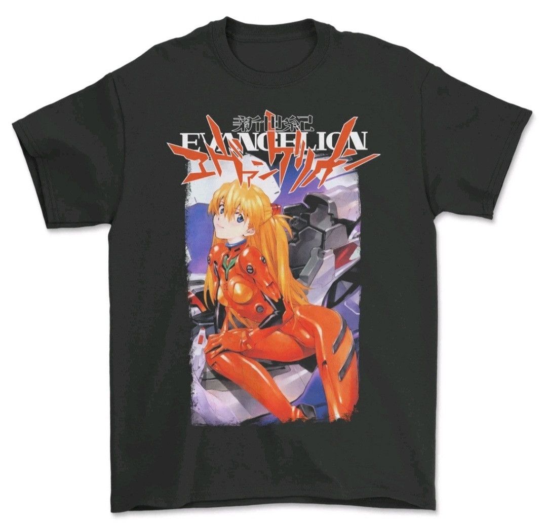 Vintage Rare Anime Neon Genesis Evangelion Unit 02 Asuka Langley T-Shirts, Hoodie, Sweatshirt