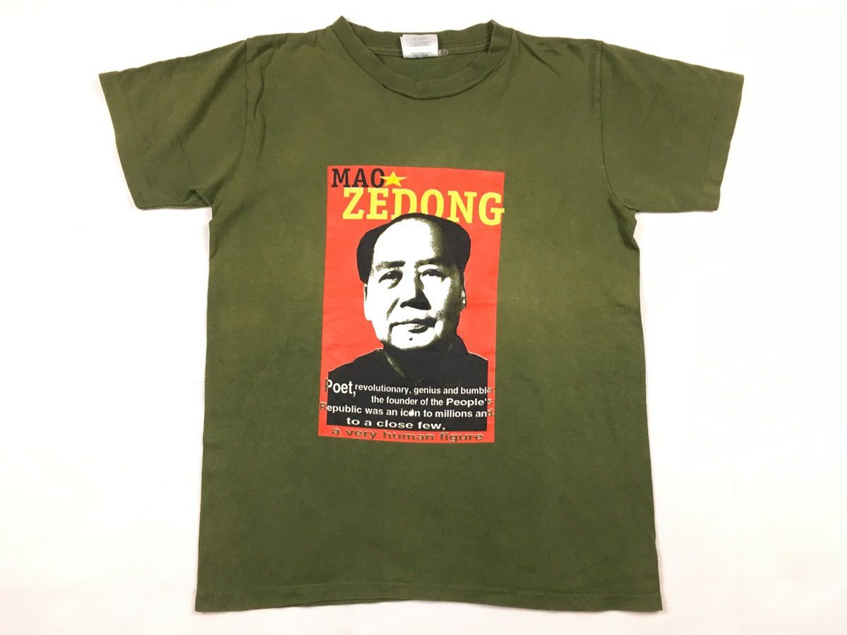Vintage 90s Mae Zedong Revolutionary Figure Chinese Logo Printed Tee Hoodie, Sweatshirt | PodTeesHub.com