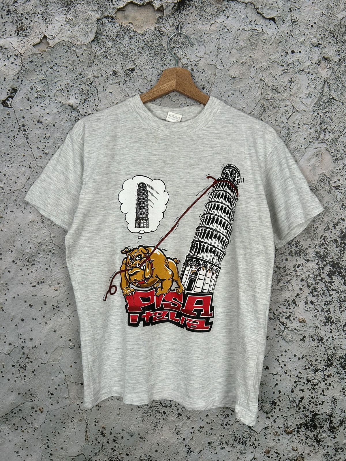 Vintage Pisa Tourist Graphic Promo Tee 90s Streetwear Baggy Hoodie, Sweatshirt | PodTeesHub.com