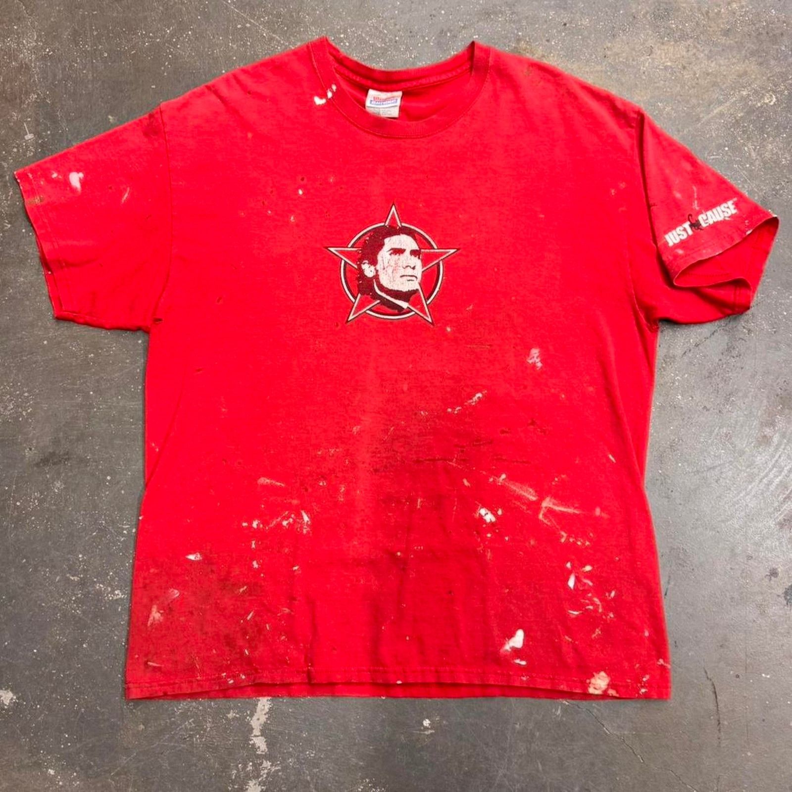 Hanes 2000 S Red Just Cause Video Game Tee Shirt Hoodie, Sweatshirt | PodTeesHub.com