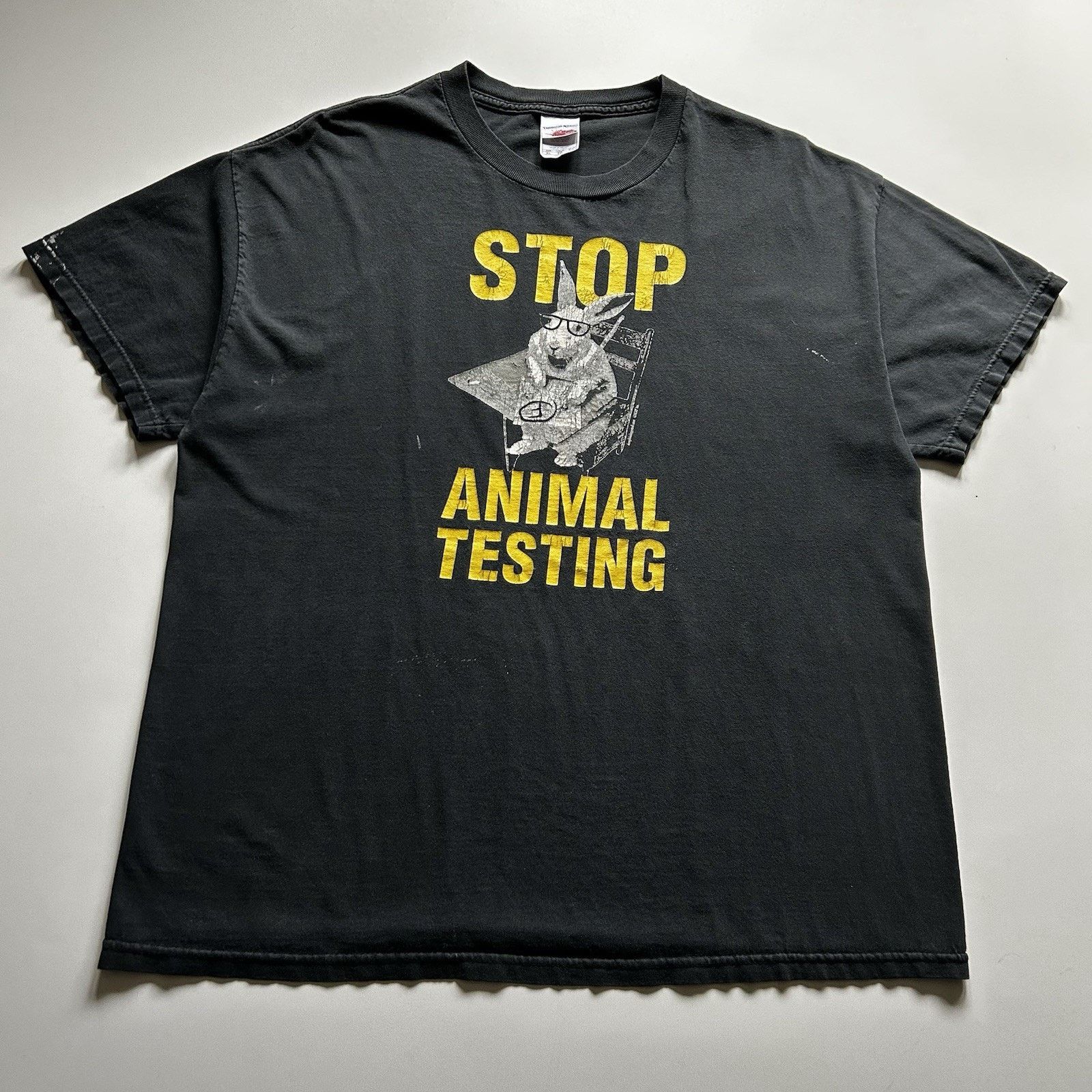 Vintage Funny Xl Stop Animal Testing Rabbit Art Rare T-Shirts, Hoodie, Sweatshirt