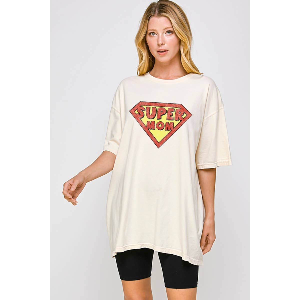 Super Mom  Vintage Graphic  Oversized Tee Hoodie, Sweatshirt | PodTeesHub.com