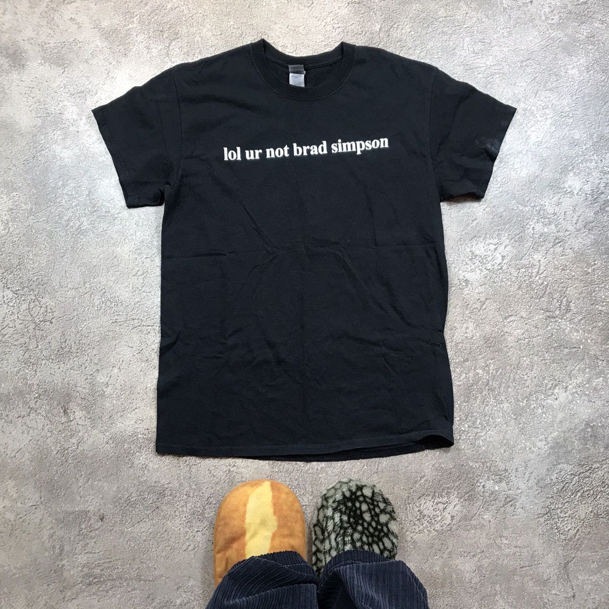 Japanese Brand Vintage Adult Lol Ur Not Brad Simpson Funny Tee Y2k 90s Hoodie, Sweatshirt | PodTeesHub.com