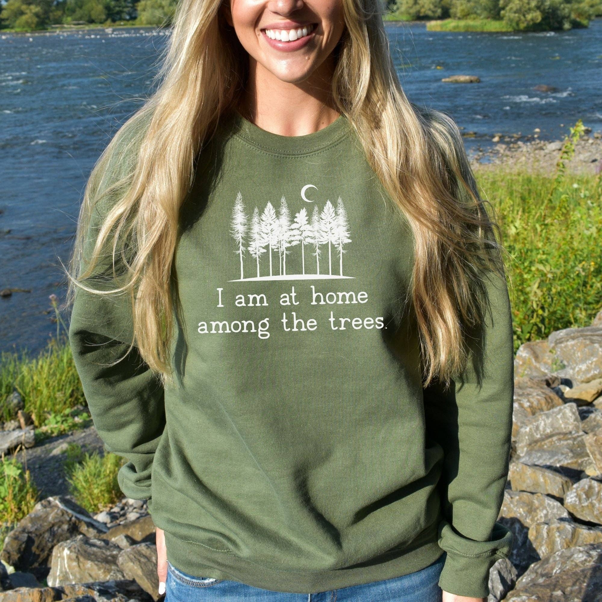 Home Among Trees Unisex Sweatshirt - Hoodie/Crewneck T-Shirts | PodTeesHub.com