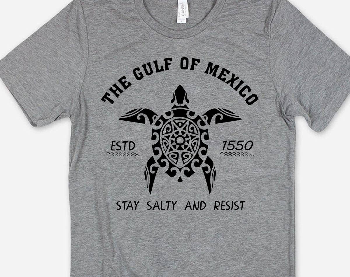 Gulf of Mexico -  Stay Salty Resist Graphic T-Shirt Hoodie, Sweatshirt | PodTeesHub.com