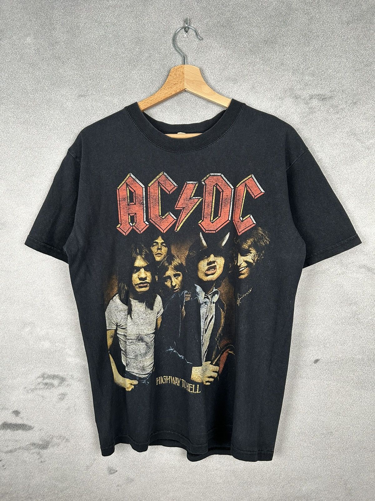 Band Tees Vintage Ac Dc Rock Band Tee Graphic Metal Hoodie, Sweatshirt | PodTeesHub.com