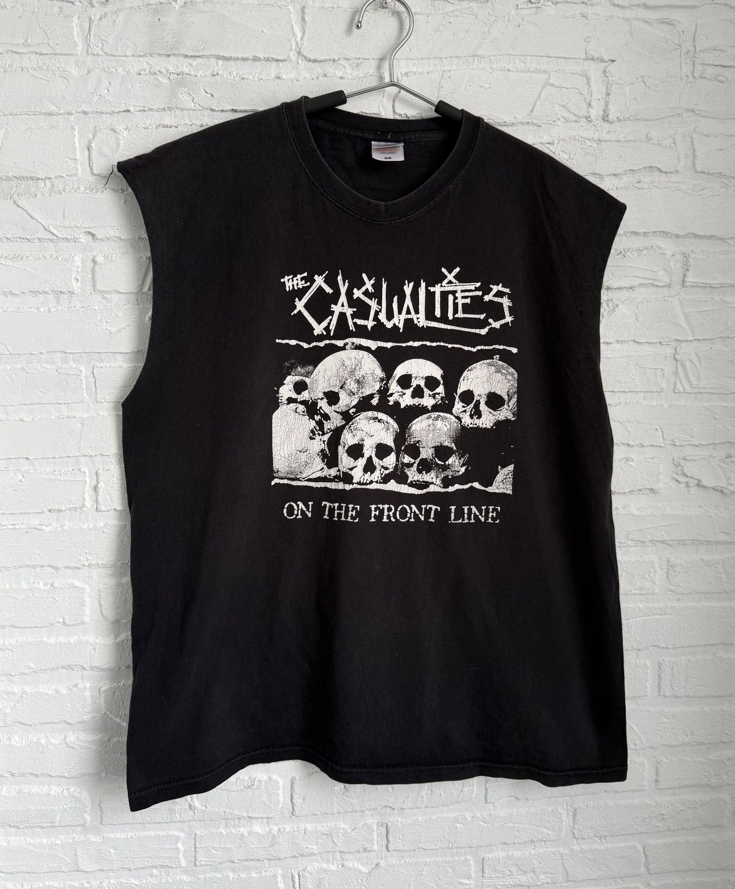 Band Tees Vintage 2004 The Casualties On The Front Line Tank T Shirt Hoodie, Sweatshirt | PodTeesHub.com
