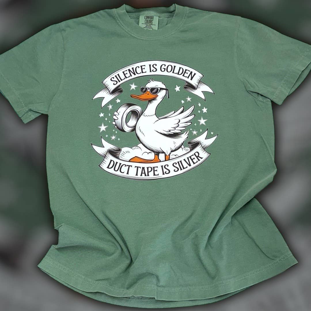 Silence Is Golden Duct Tape Is Silver T-Shirt Hoodie, Sweatshirt | PodTeesHub.com