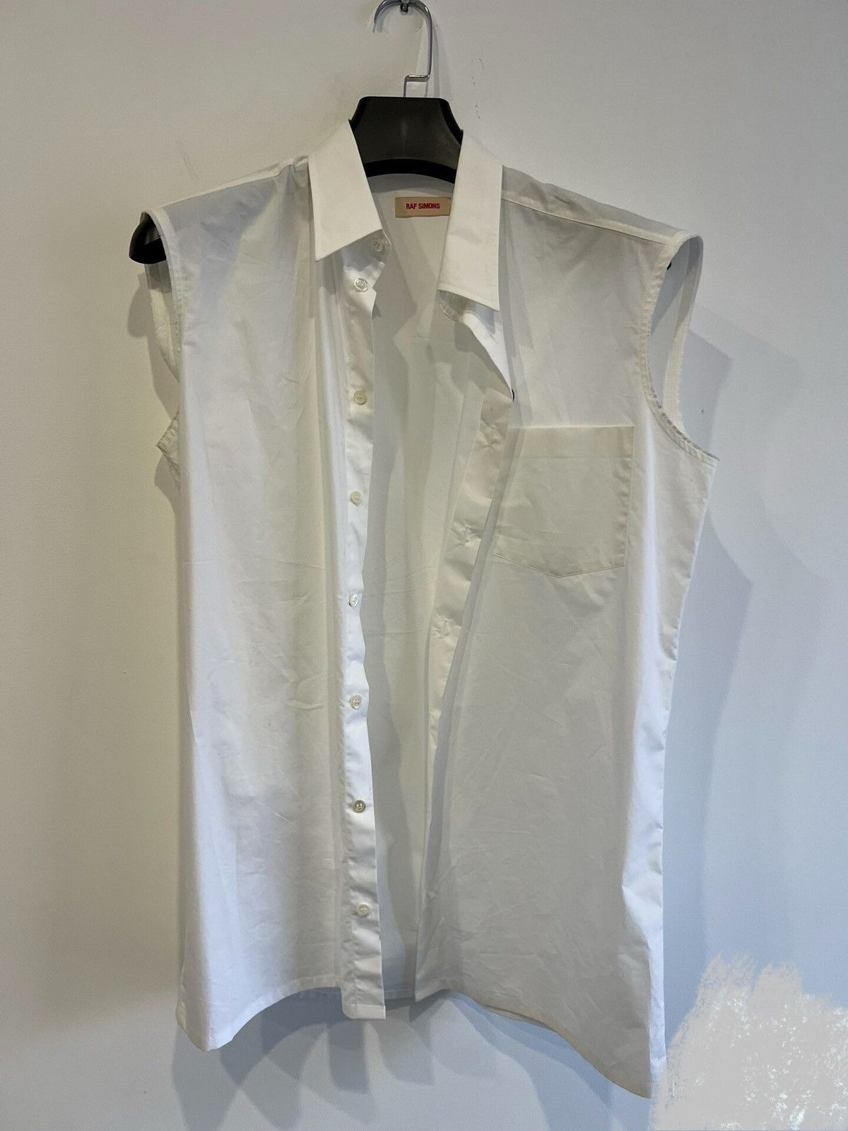 Simons Raf Simons Brand New Sleeveless Shirt Hoodie, Sweatshirt | PodTeesHub.com