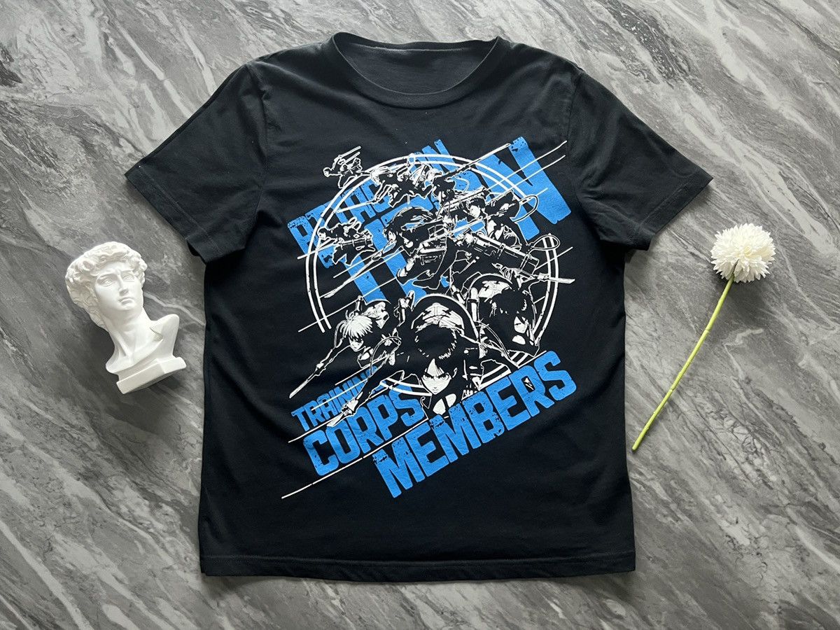 Japanese Brand Attack On Titan Training Corps Members Character T-Shirts, Hoodie, Sweatshirt | PodTeesHub.com