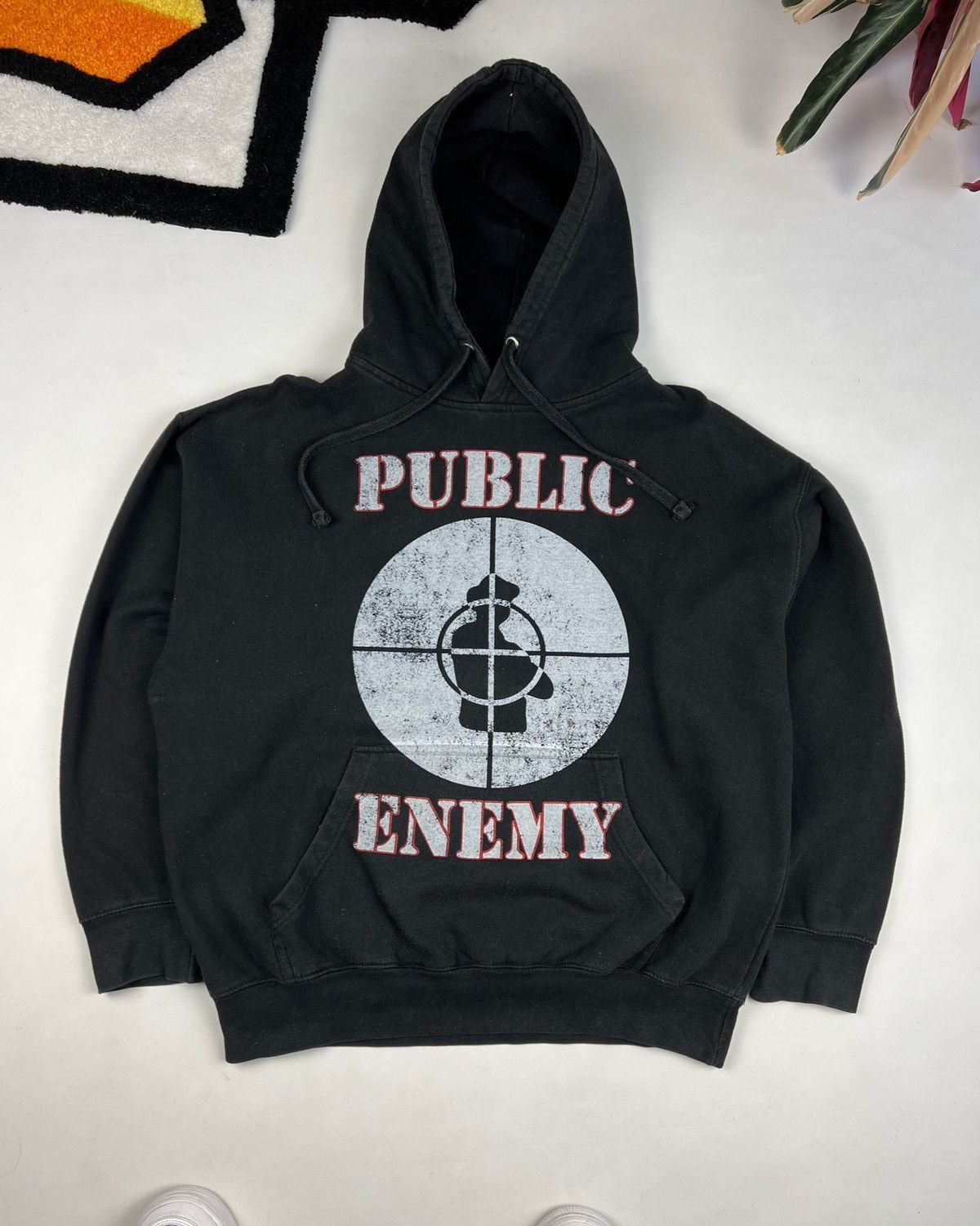 Rap Tees X Vintage Public Enemy Rap Hoodie Rare Streetwear Black Hype Sweatshirt | PodTeesHub.com