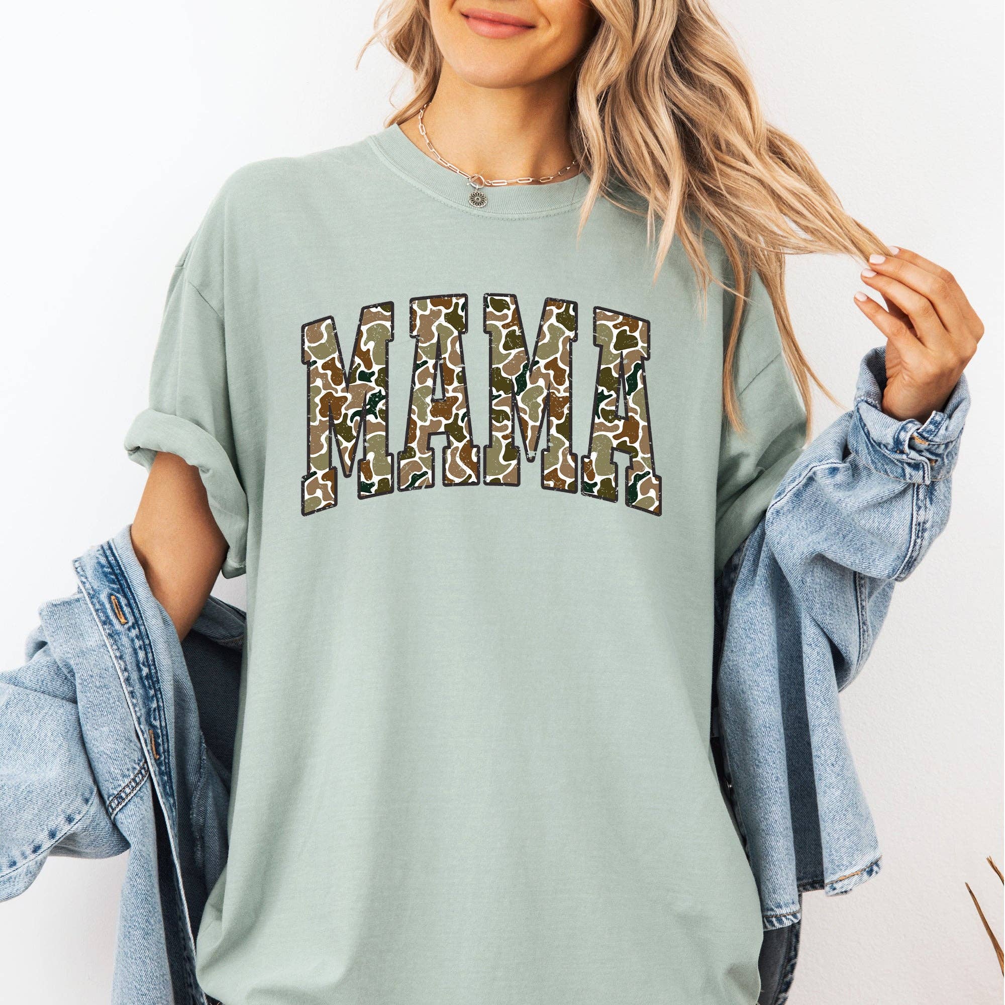 Mama, Camo, Camouflage, Hunting, Retro, Mother's Day Tshirt Hoodie, Sweatshirt | PodTeesHub.com