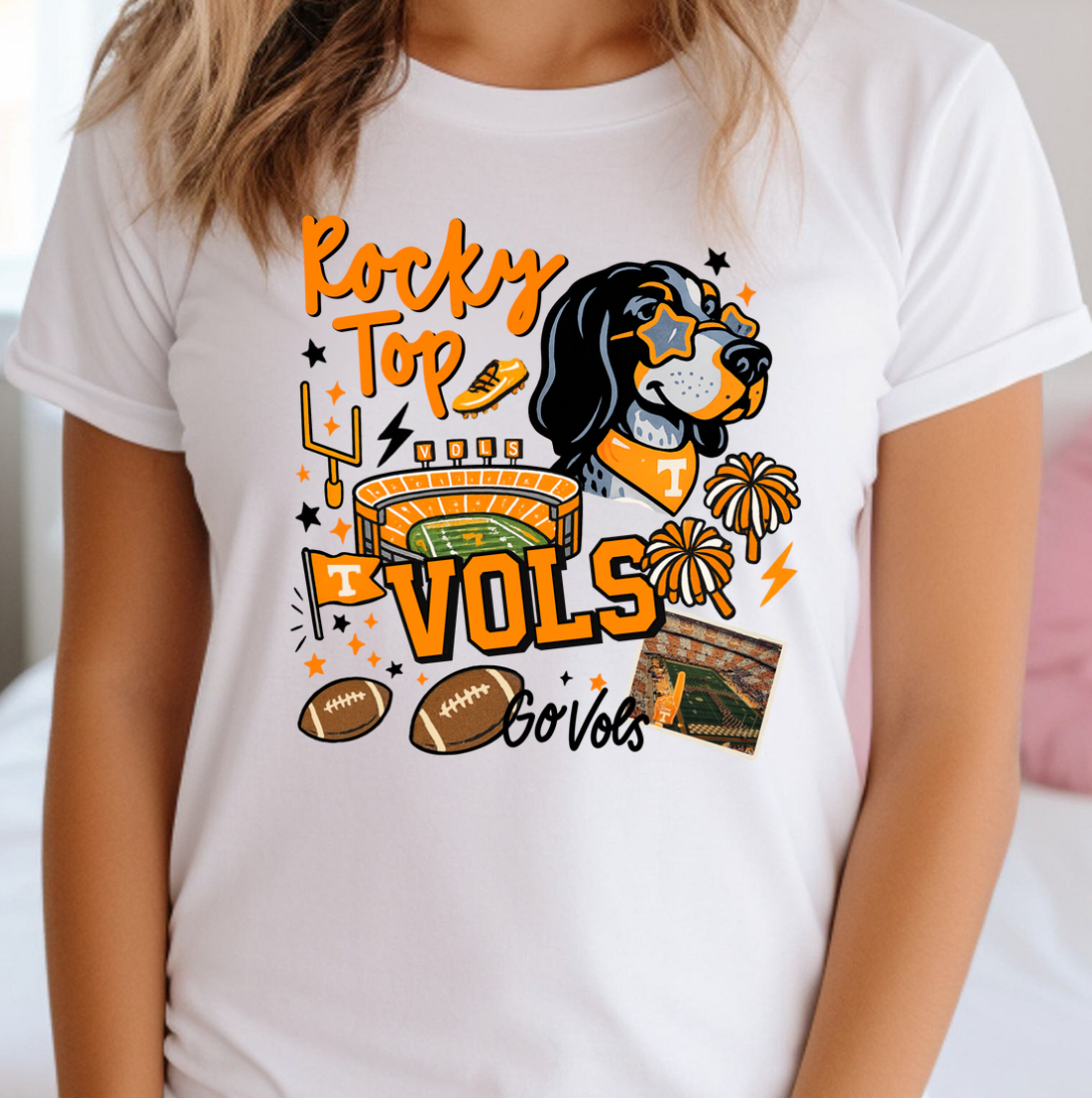 University of Tennessee Vintage Collage Tee or Sweatshirt Hoodie | PodTeesHub.com