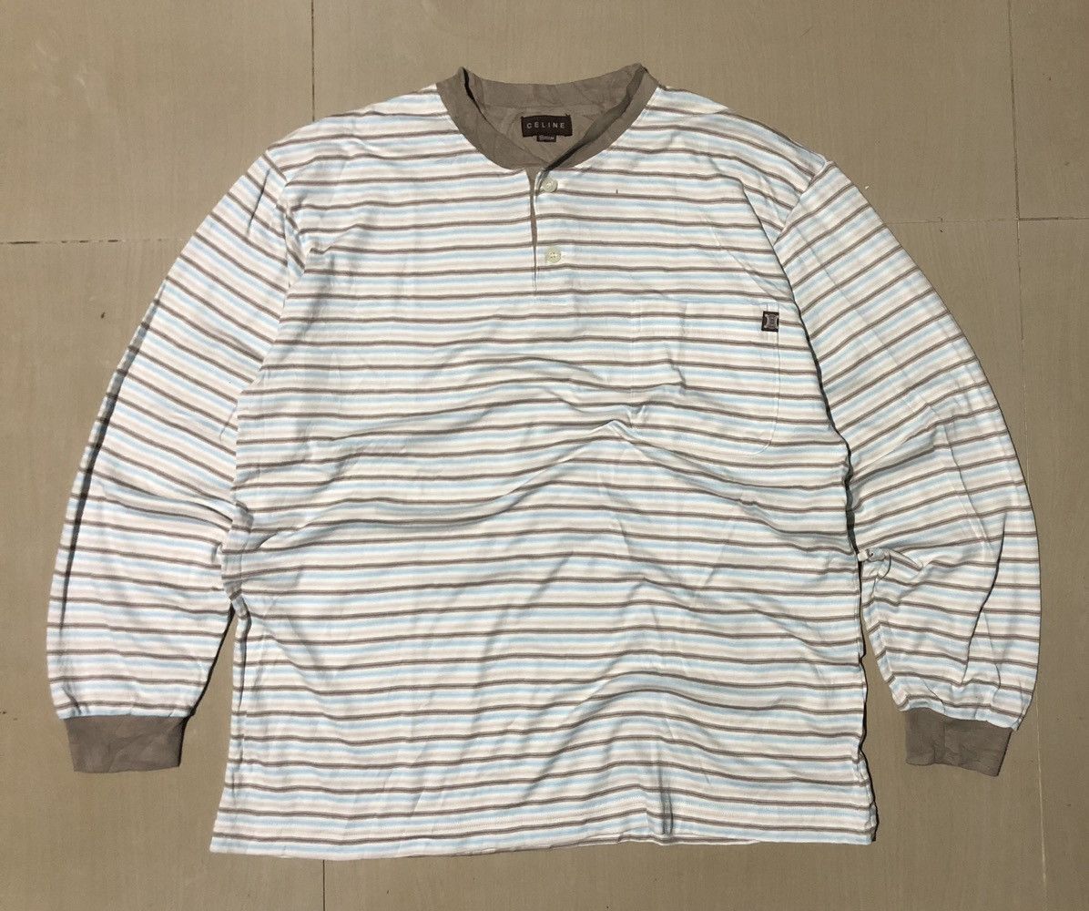Vintage Celine Longsleeve Stripe T-Shirts, Hoodie, Sweatshirt | PodTeesHub.com
