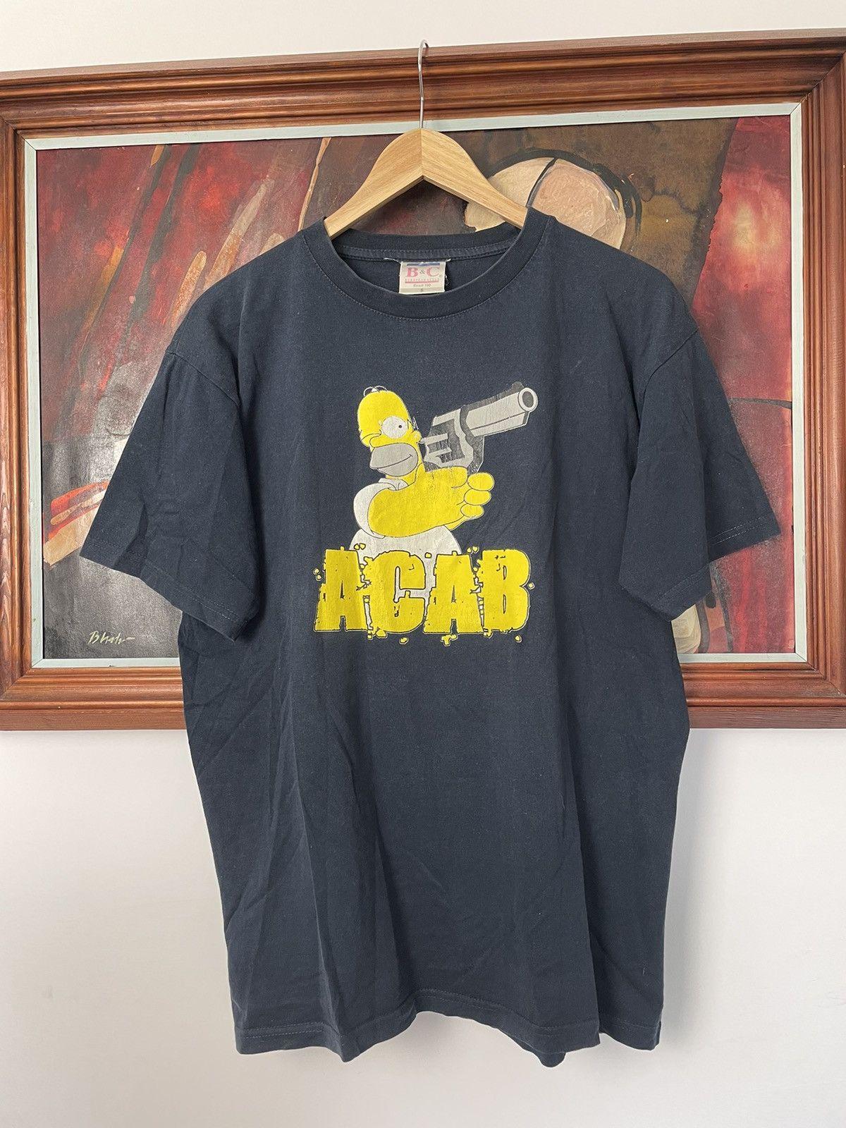 Vintage The Simpsons Acab Gun Fuck The Police Humor Cartoon Tee Rare Hoodie, Sweatshirt | PodTeesHub.com