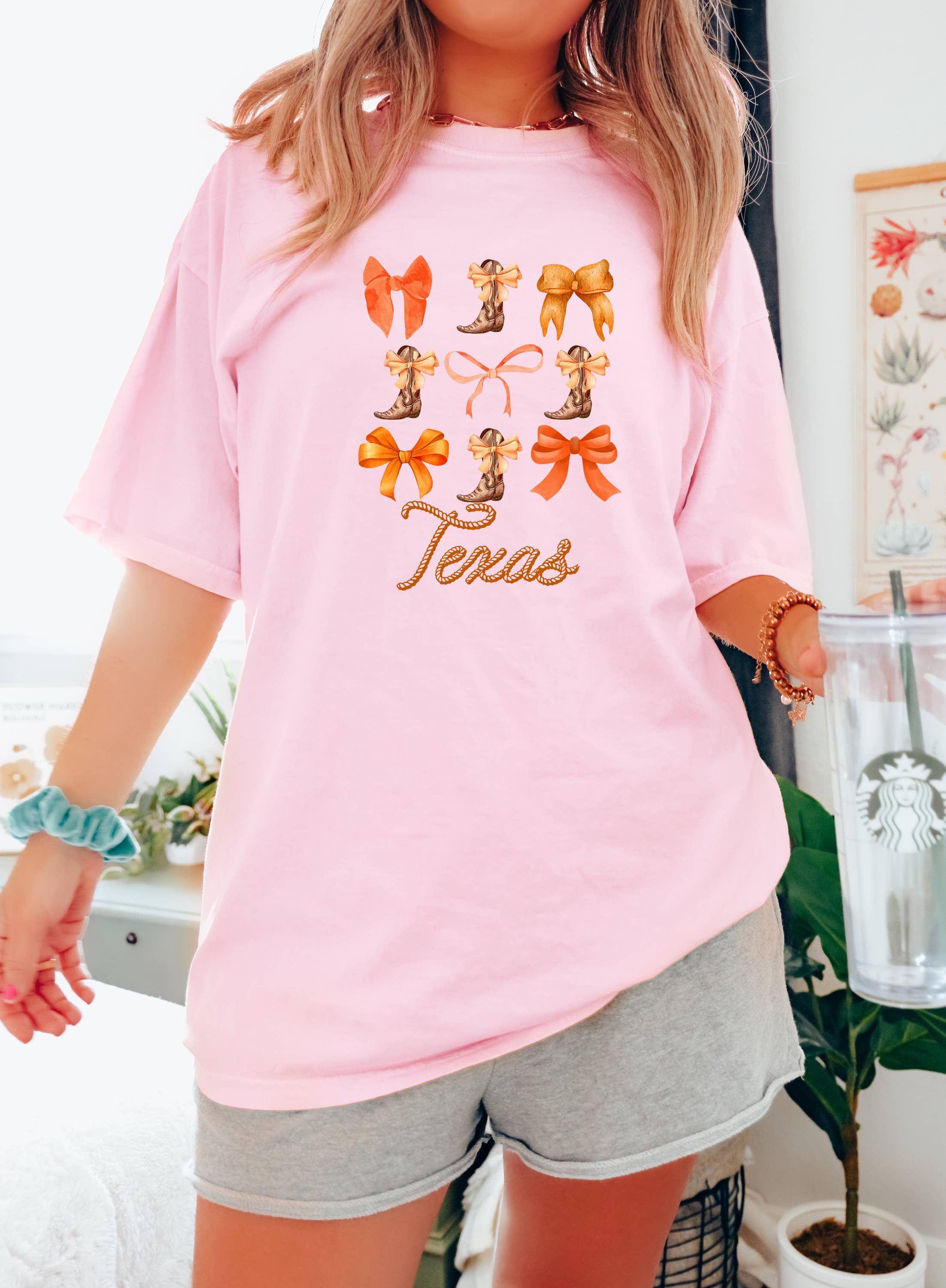 Texas Football, Football Shirt, Game Day, Boots and Bows Hoodie, Sweatshirt | PodTeesHub.com