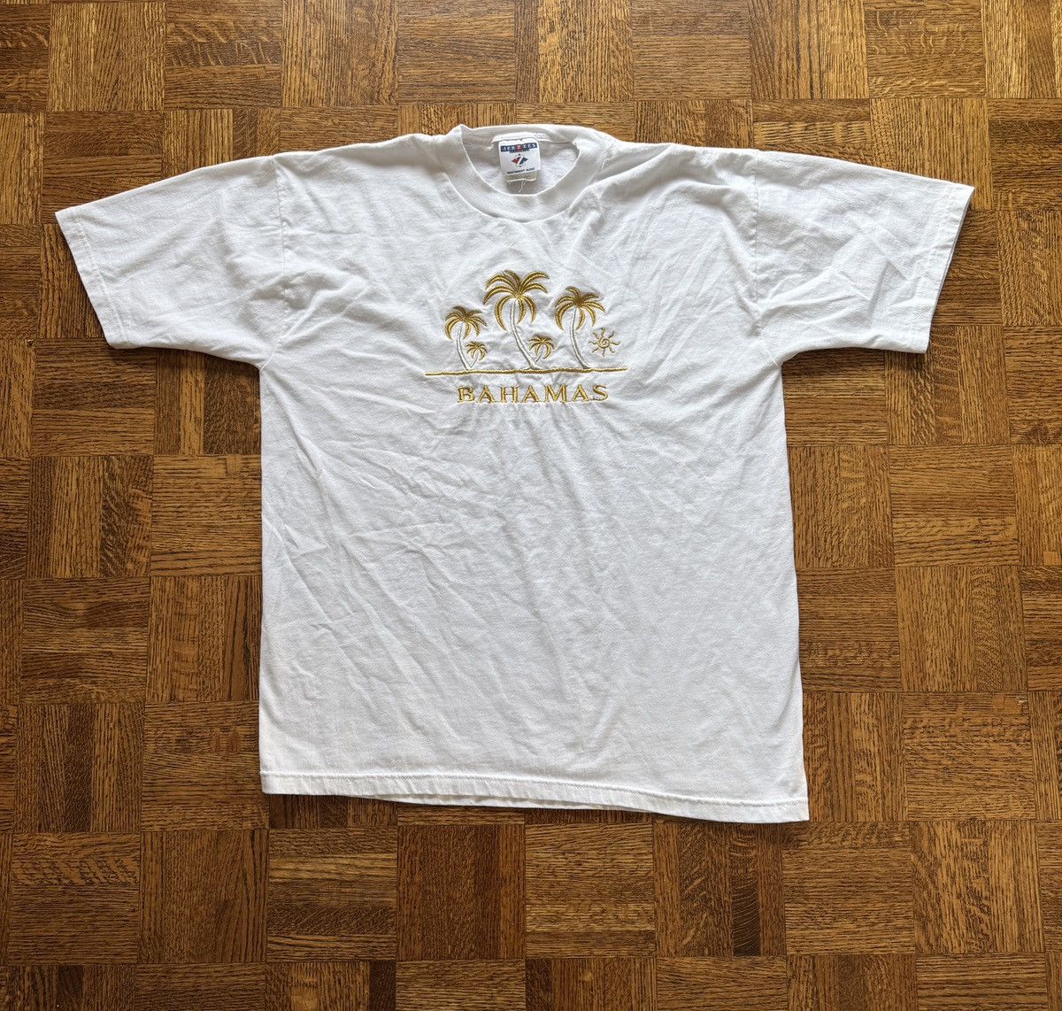 Vintage 90s Bahamas Embroidered Tourist Graphic Tee Hoodie, Sweatshirt | PodTeesHub.com
