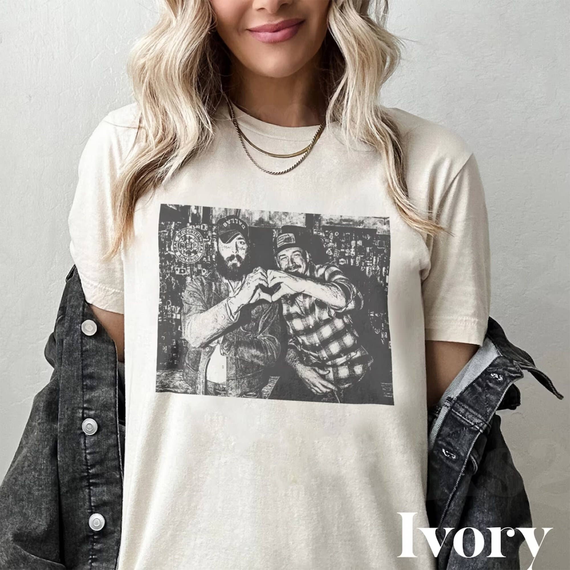 Posty and Morgan - I Had Some Help Wallen Malone Tee Hoodie, Sweatshirt | PodTeesHub.com
