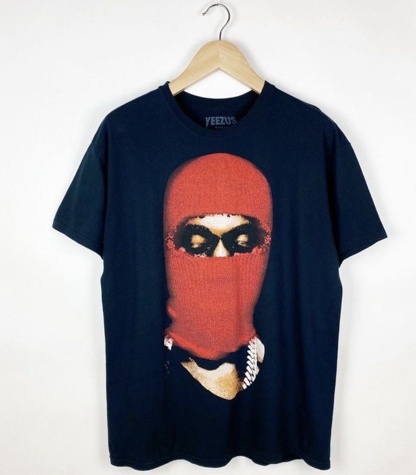 Kanye West Yeezus Tour 2013 Margiela Mask Tee Hoodie, Sweatshirt | PodTeesHub.com