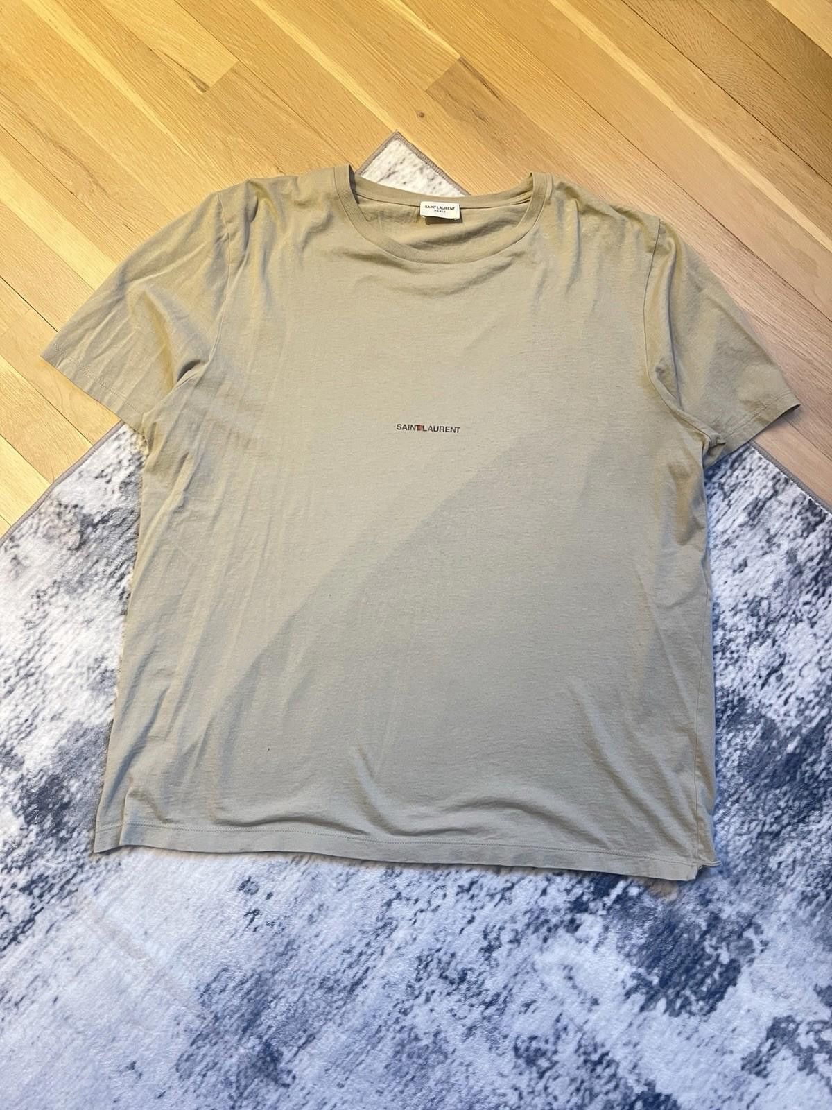 Laurent Paris Saint Laurent Distressed Small Logo Shirt Size Xxl Hoodie, Sweatshirt | PodTeesHub.com