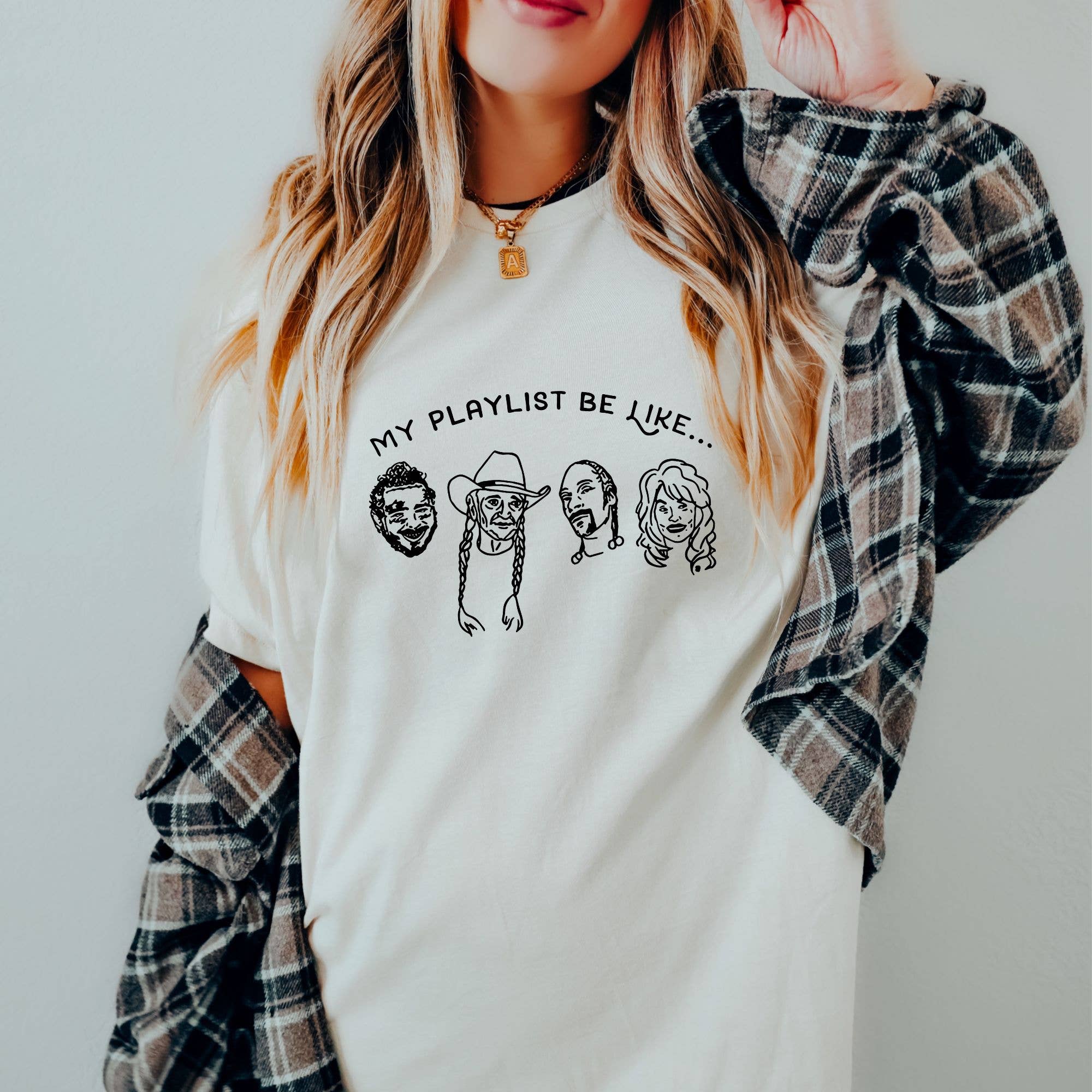 Playlist Tshirt Country Music Lover Tee 302 Hoodie, Sweatshirt | PodTeesHub.com