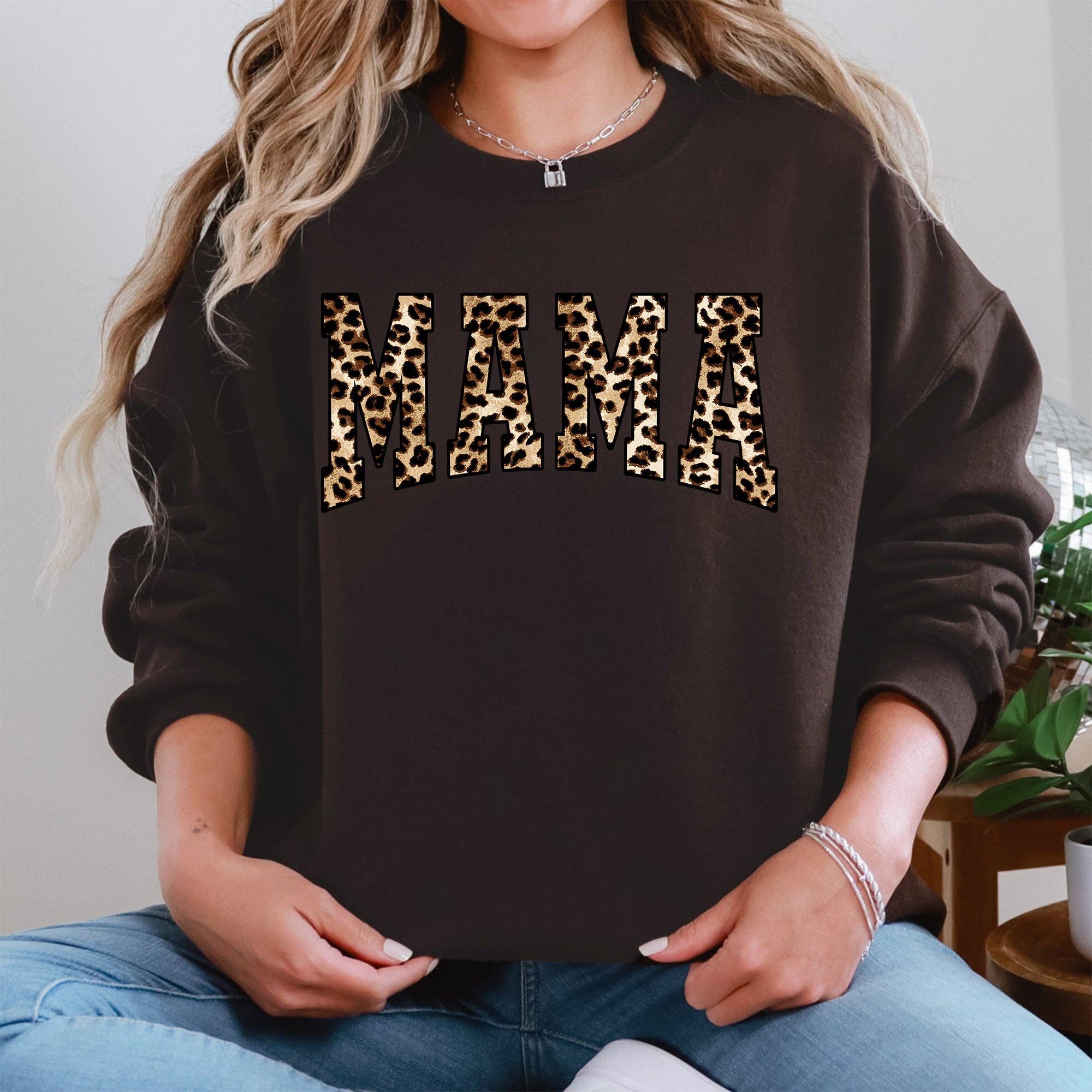 Mama, Leopard Print, Animal Print, Mother's Day Sweatshirt T-Shirts, Hoodie | PodTeesHub.com