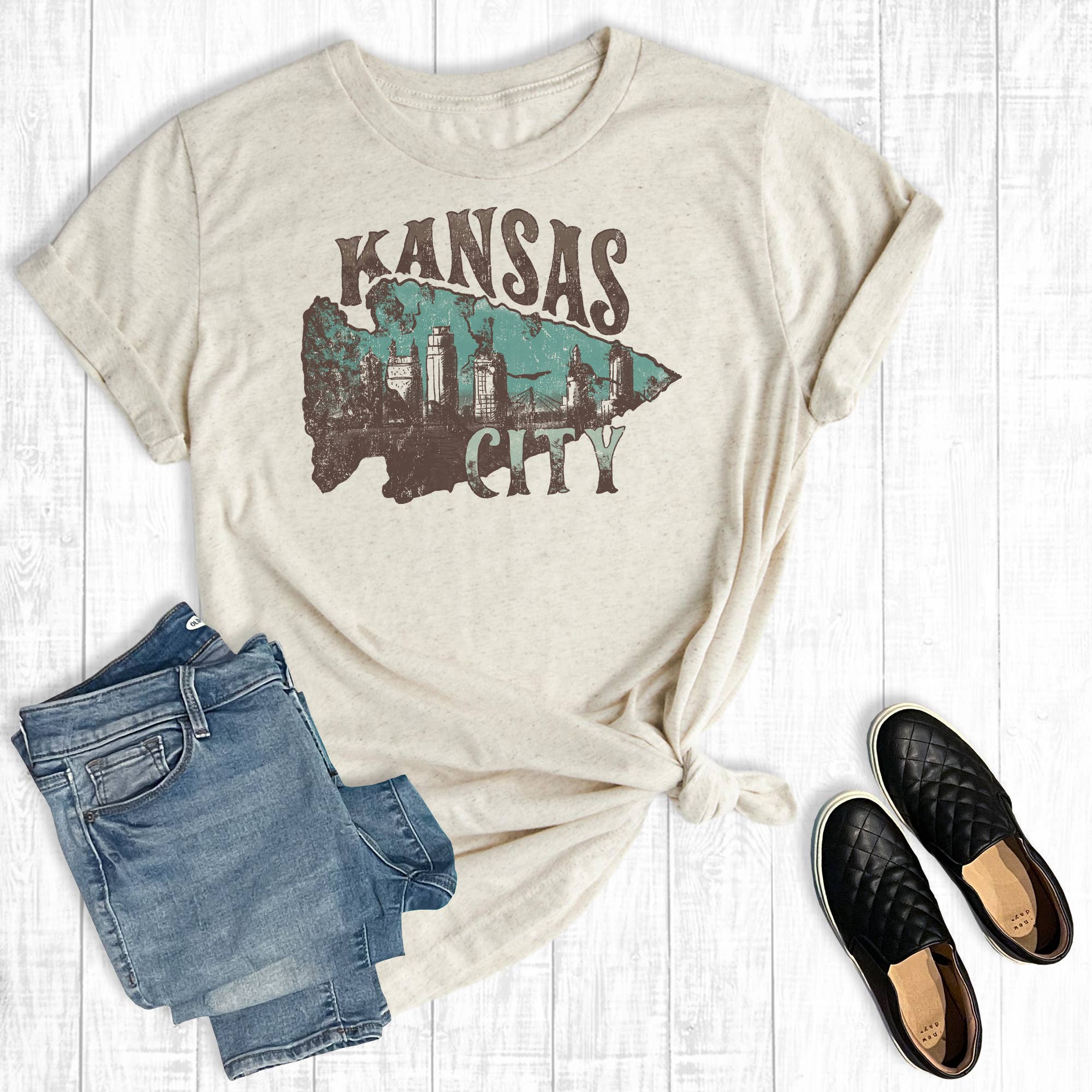 Western Kansas City Graphic Tee Hoodie, Sweatshirt | PodTeesHub.com