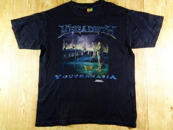 Vintage Megadeth Youthanasia 1994 Hot Ice Tag Tshirt Rare Hoodie, Sweatshirt | PodTeesHub.com