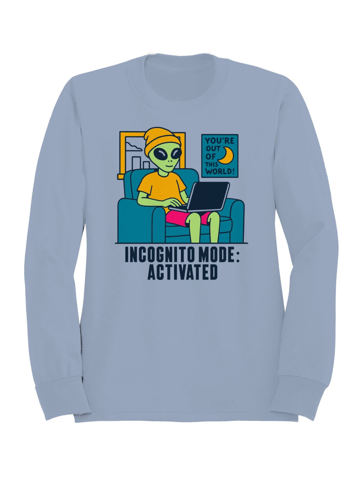 Alien Incognito Mode Activated Women's Sweatshirt T-Shirts, Hoodie | PodTeesHub.com