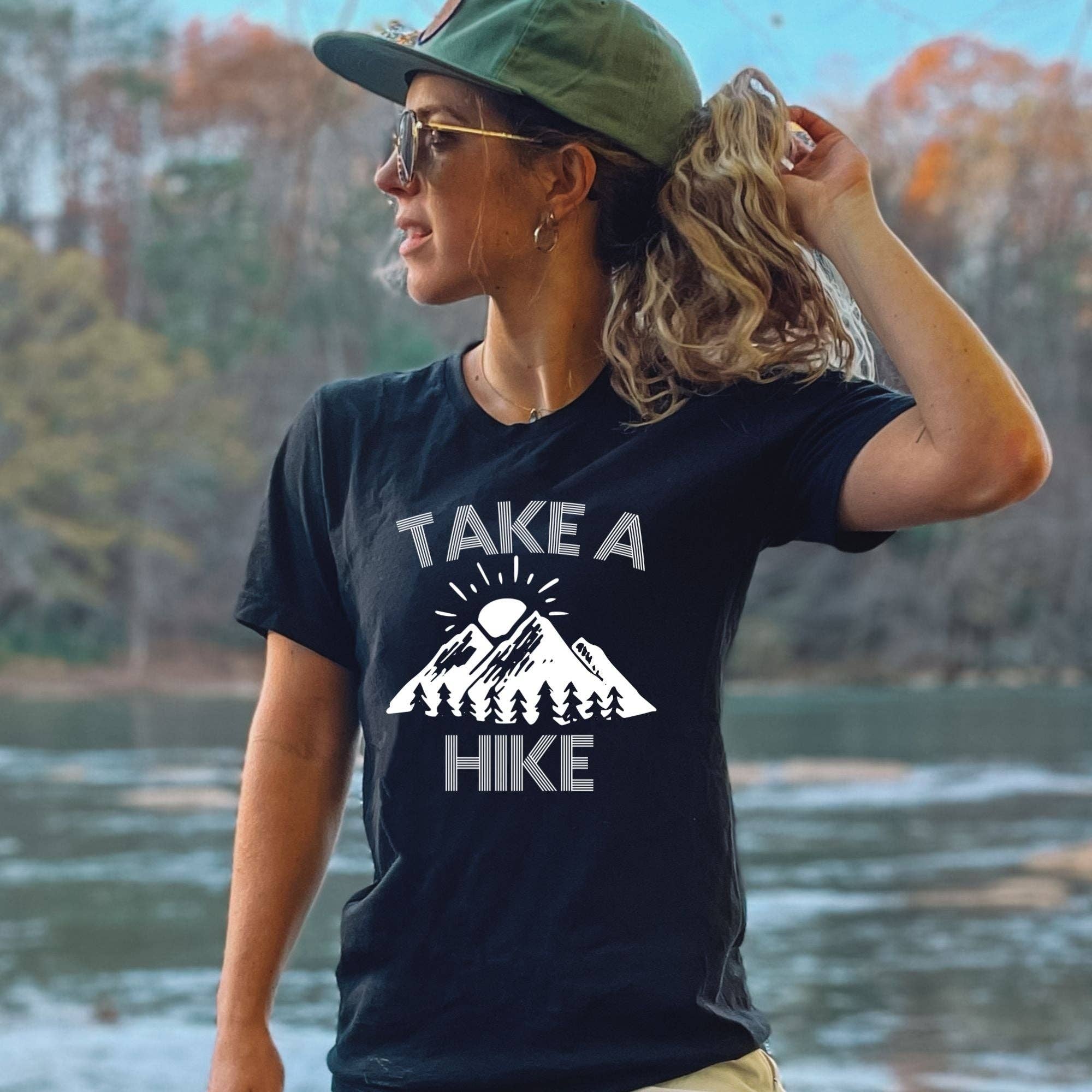 Take A Hike Shirt, Hiking Graphic Tee *Unisex Fit* DT31 Hoodie, Sweatshirt | PodTeesHub.com