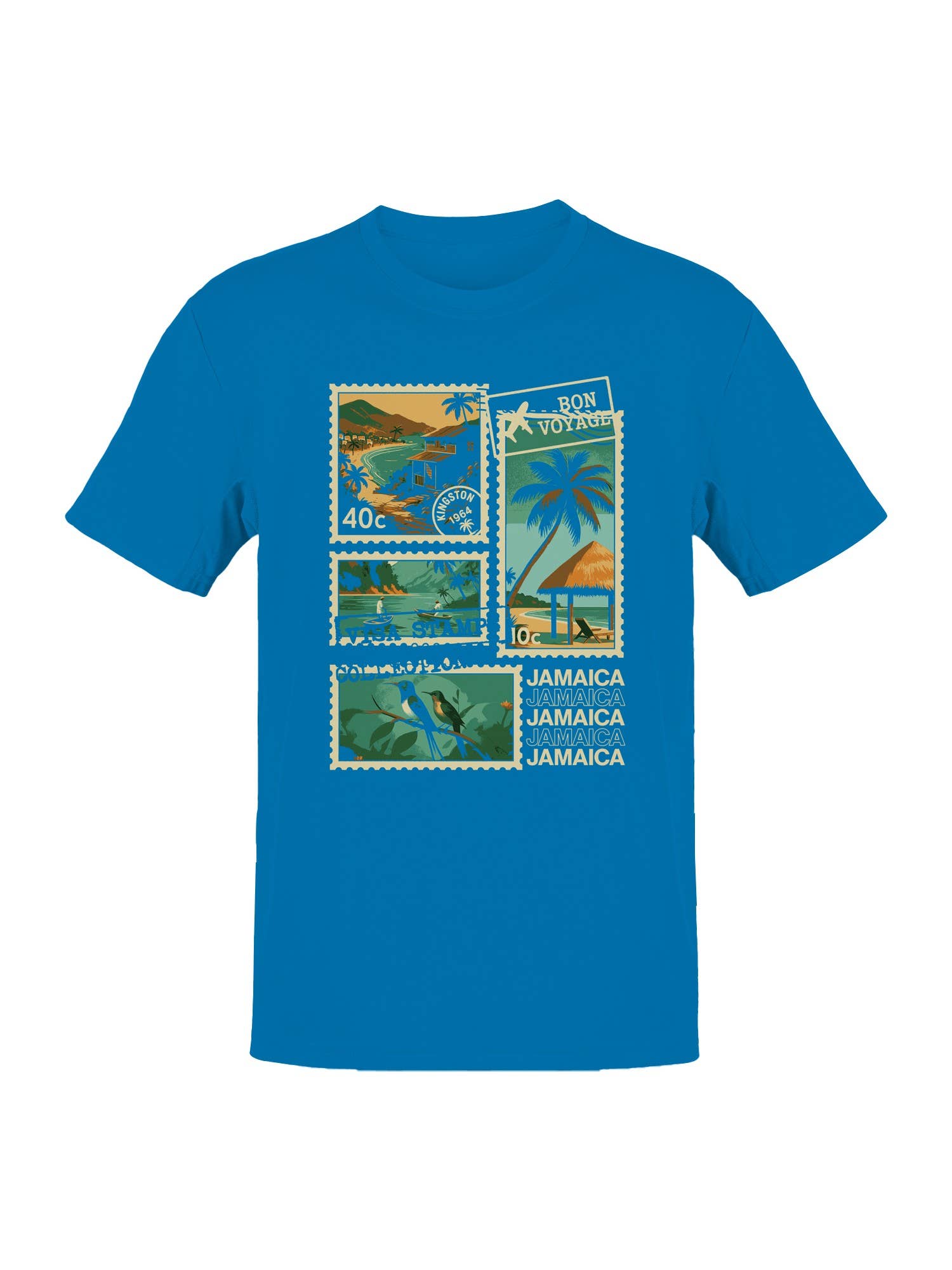 Vintage Jamaica Postage Stamp Art Men's T-Shirt Hoodie, Sweatshirt | PodTeesHub.com