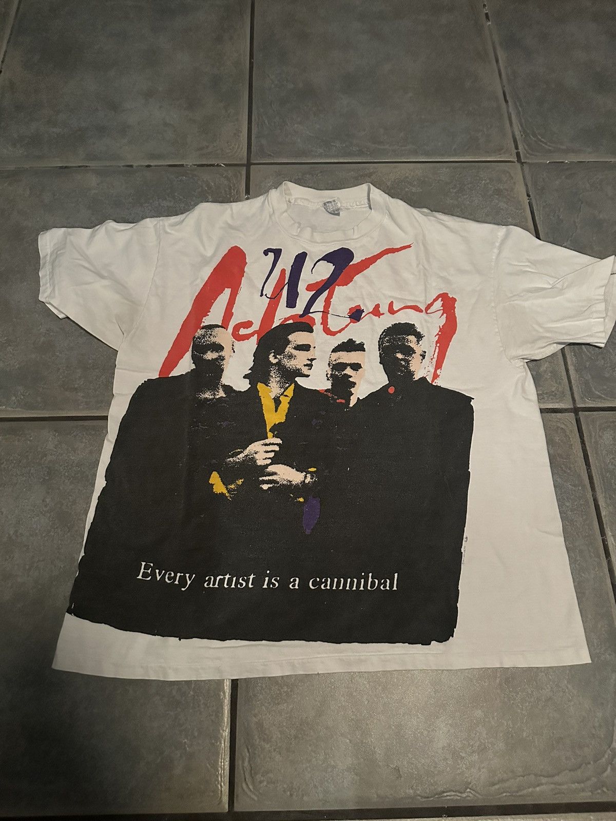 Vintage 1991 U2 Achtung Baby Tour Tee Hoodie, Sweatshirt | PodTeesHub.com