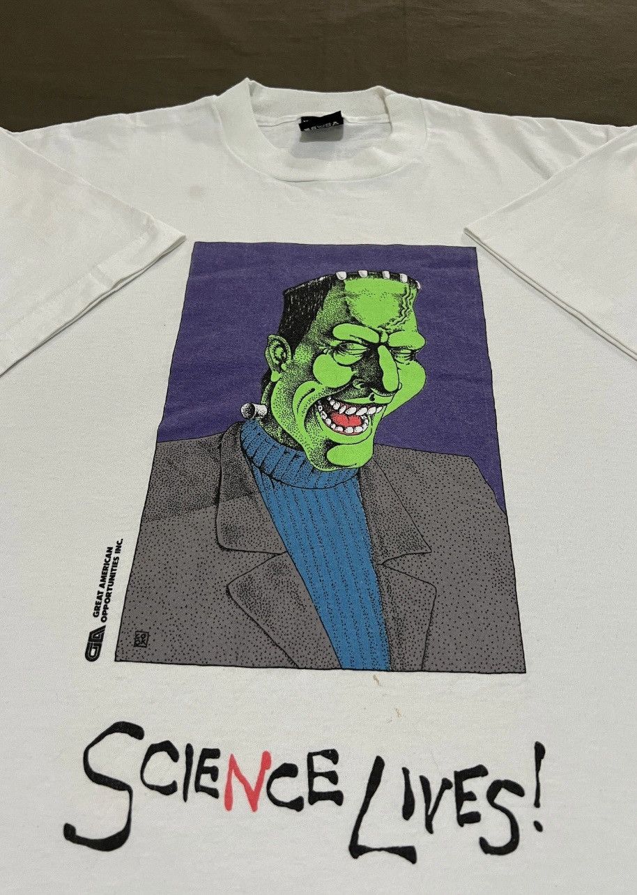 Expert Horror Very Rare Vintage 90s Frankenstein Comic Promo Tee Xl Hoodie, Sweatshirt | PodTeesHub.com