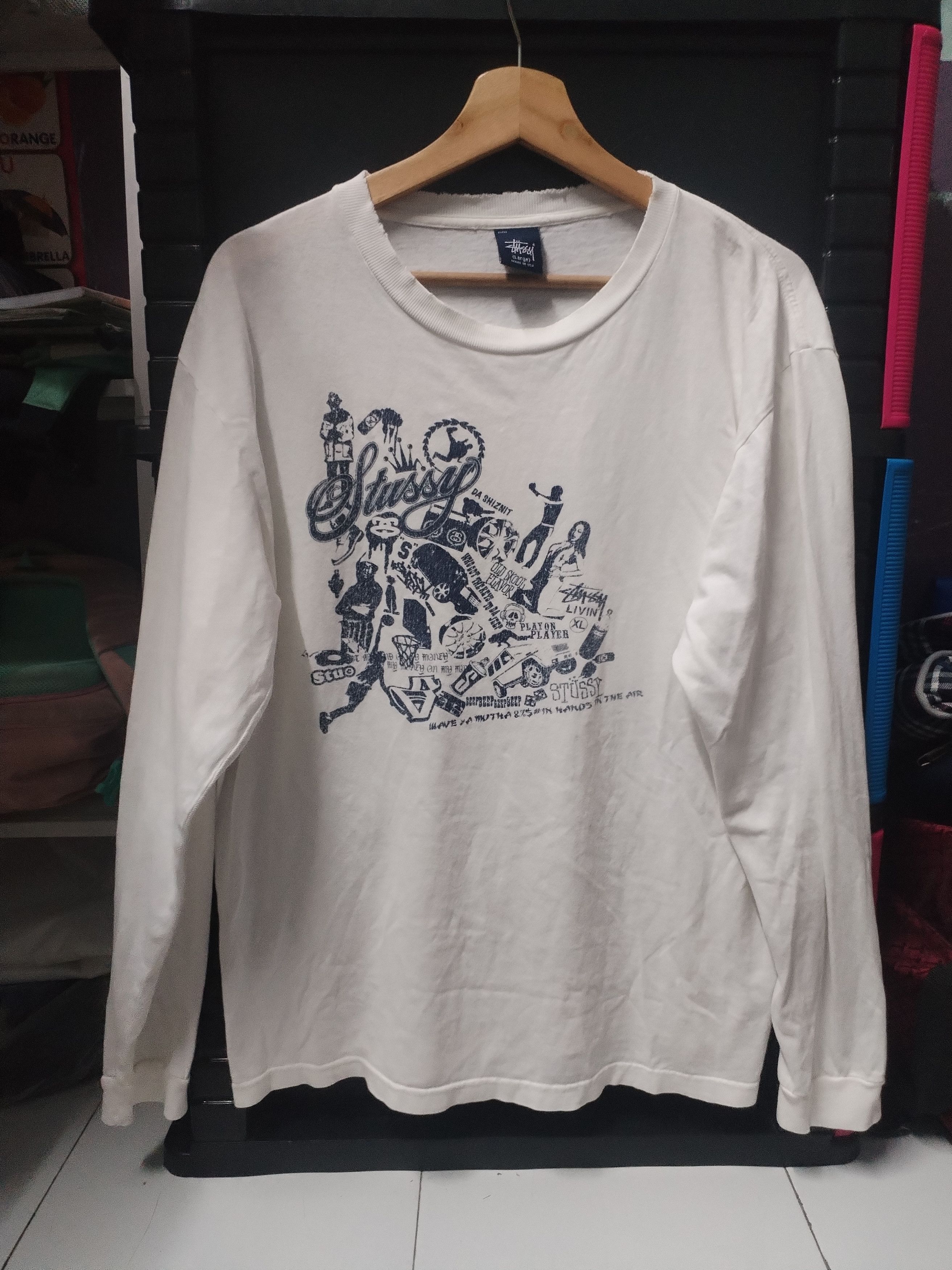 Vintage Stussy Rap Tees Very Rare Hoodie, Sweatshirt | PodTeesHub.com