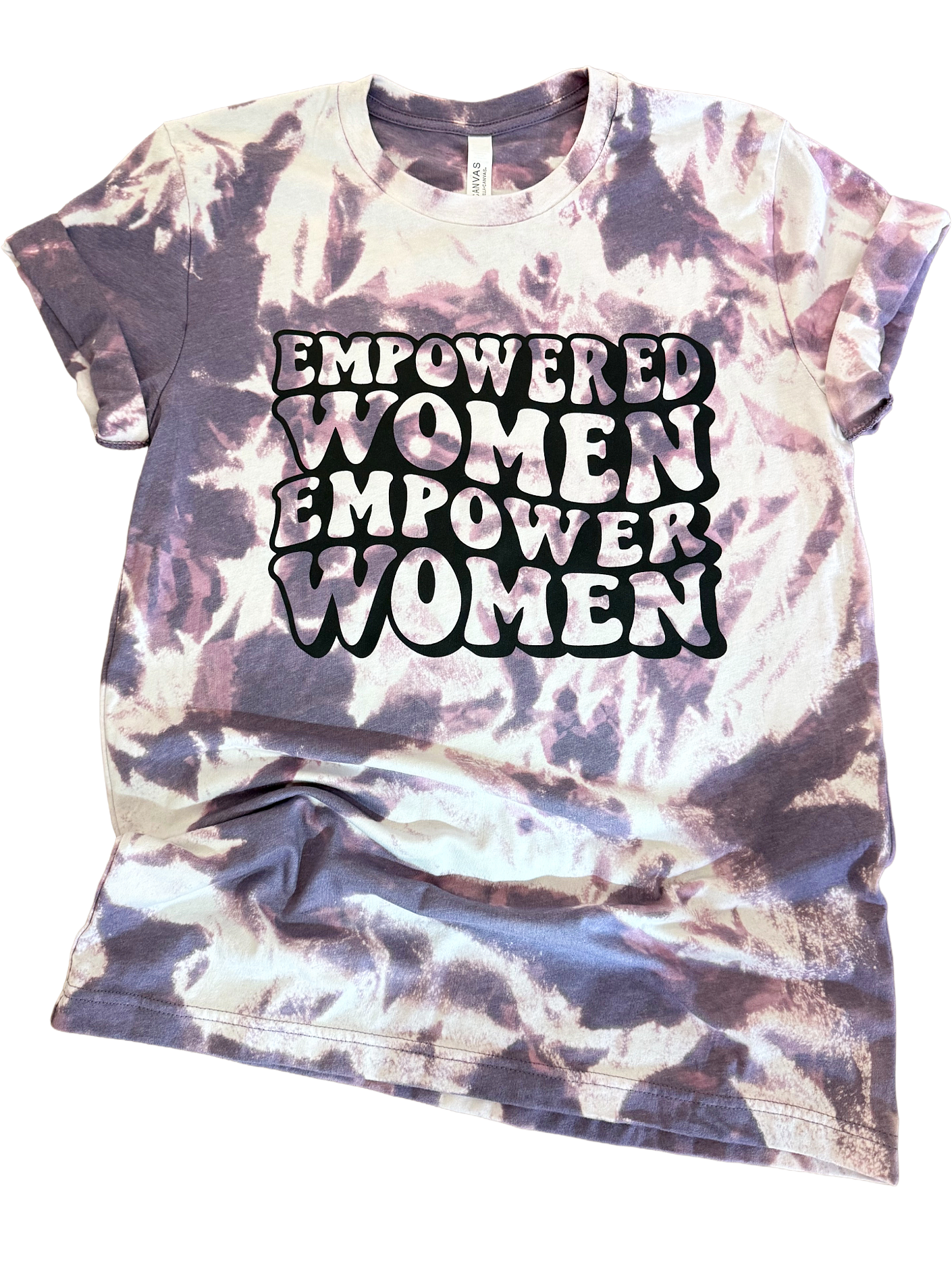 Empowered Women Tie Dye Tee Hoodie, Sweatshirt | PodTeesHub.com