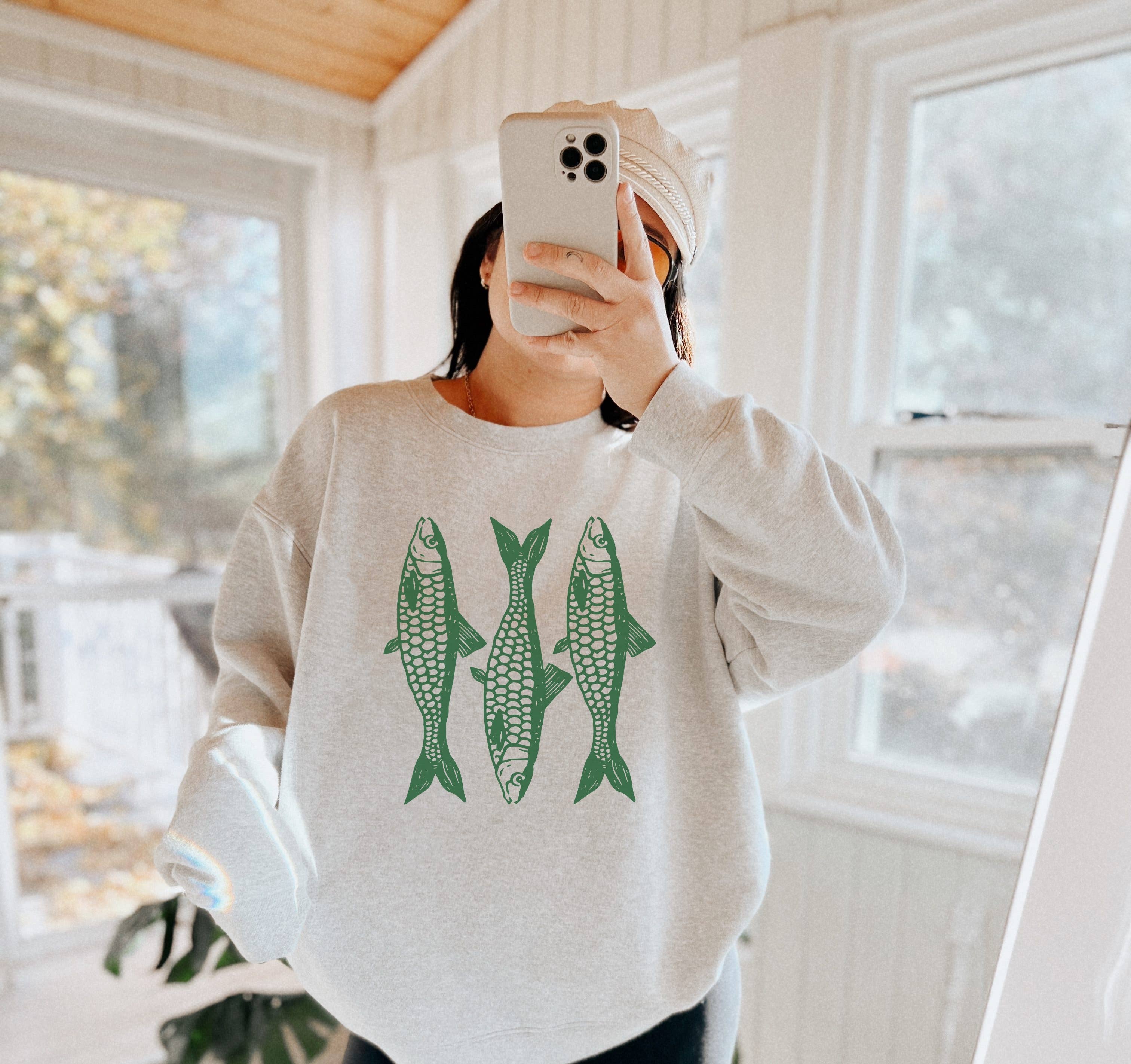 Sardines Crew Neck Sweatshirt T-Shirts, Hoodie | PodTeesHub.com