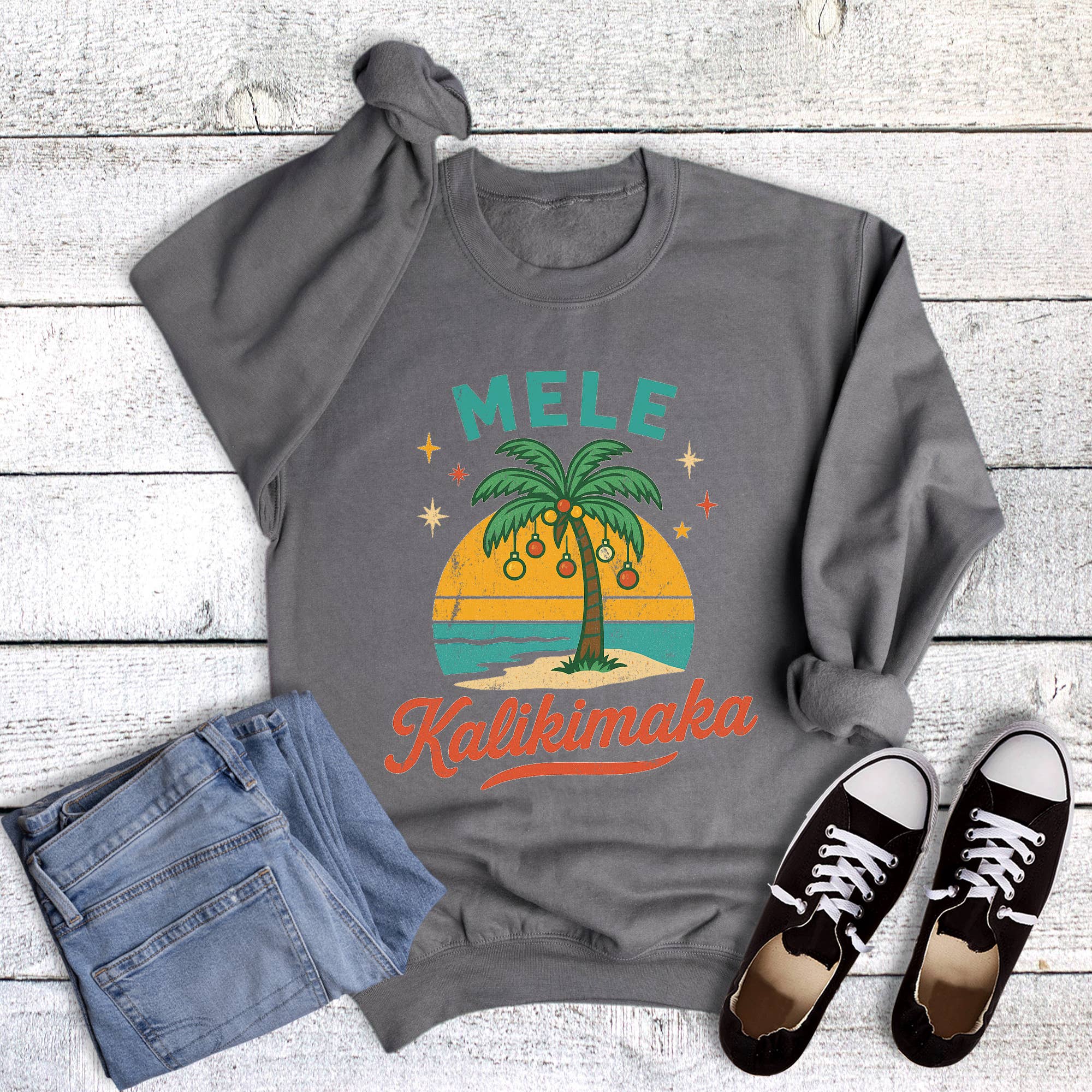 Christmas Mele Kalikimaka Sweatshirt T-Shirts, Hoodie | PodTeesHub.com