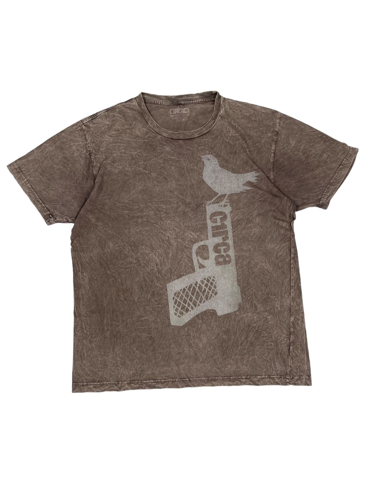 C1rca Vintage Circa Skateboarding Brown Stone Washed T Shirt W Gun Hoodie, Sweatshirt | PodTeesHub.com
