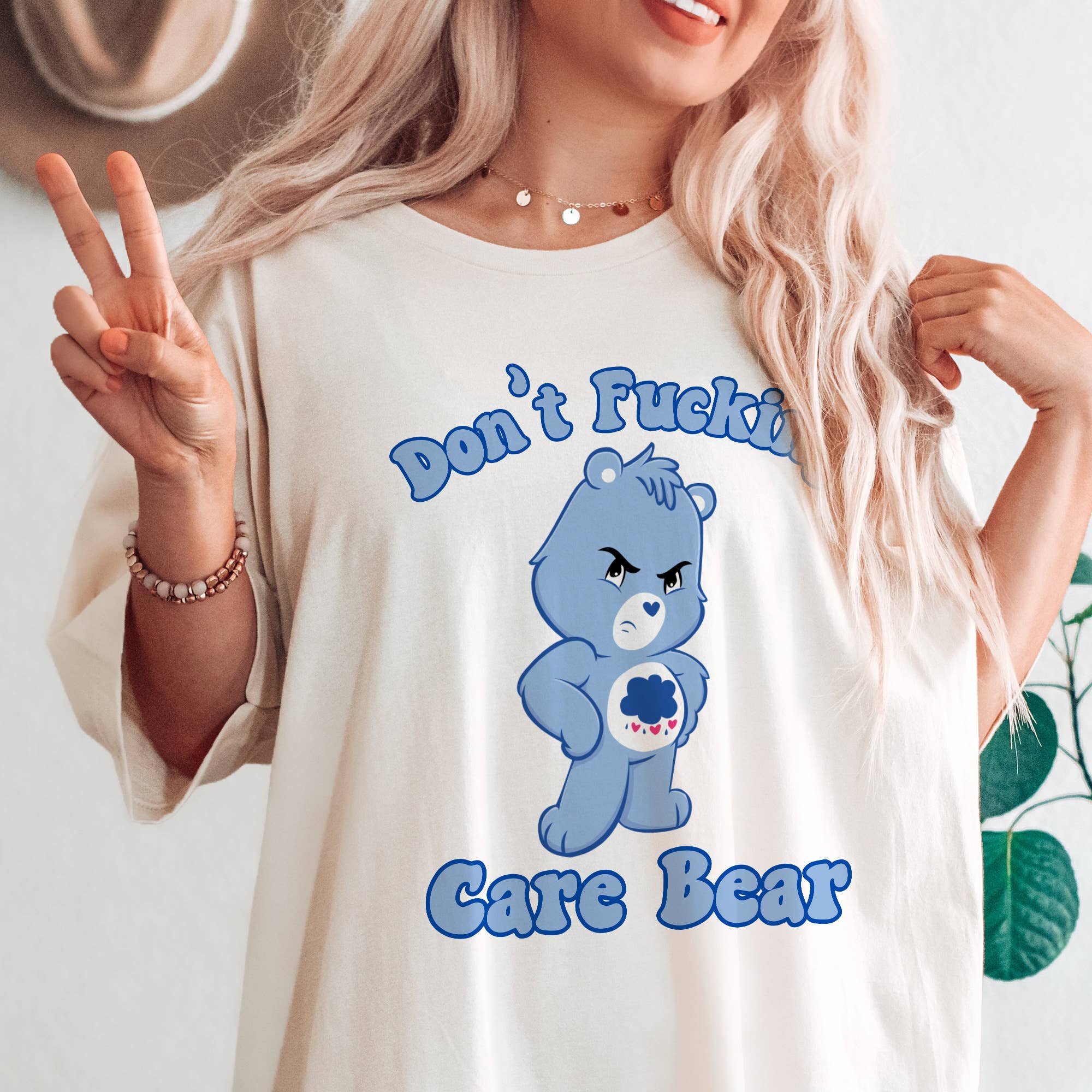 Don't F-Ing Care Bear - Funny Sarcastic Shirt Hoodie, Sweatshirt | PodTeesHub.com