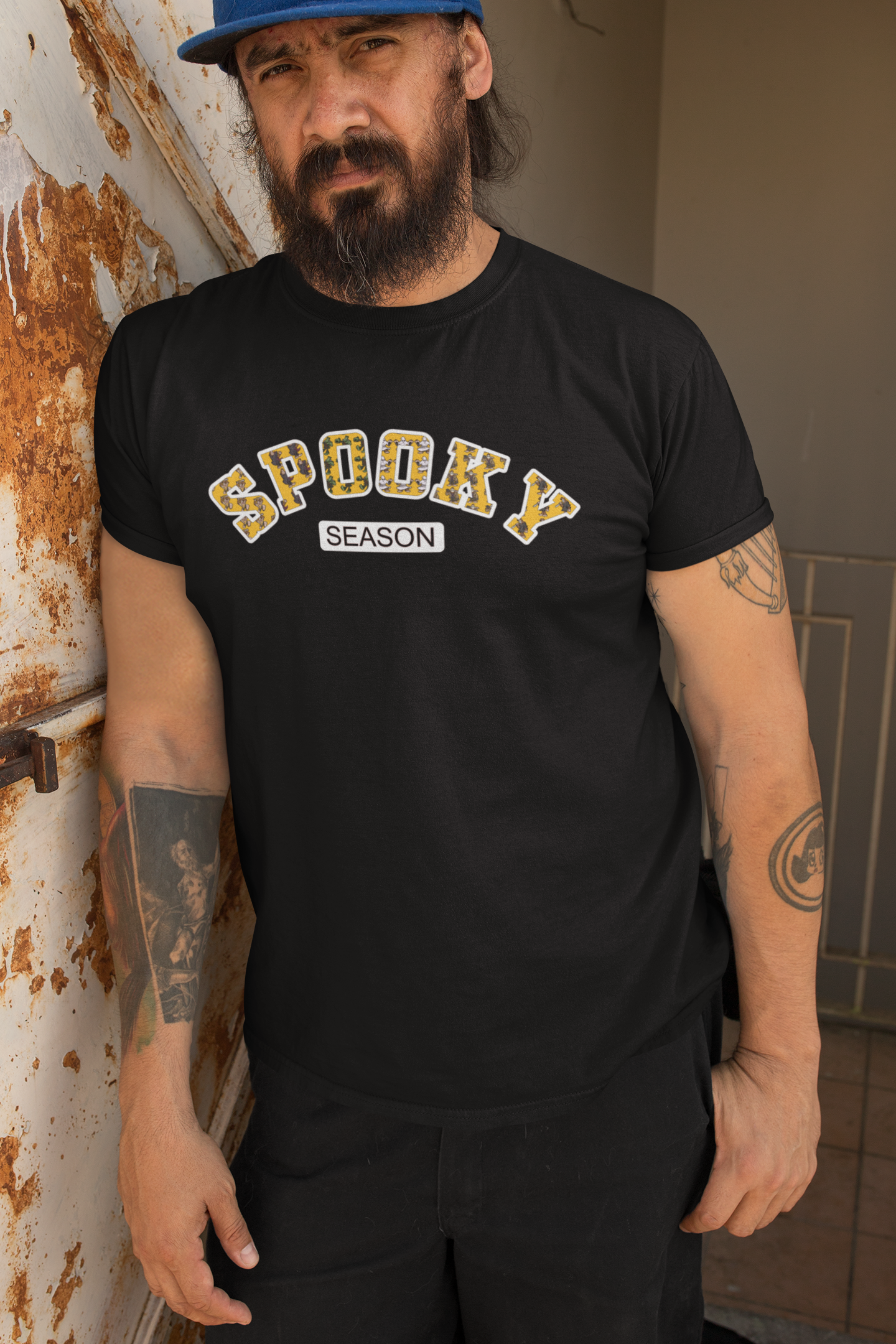 Spooky Season Halloween T-Shirt - with Horror Squatches Hoodie, Sweatshirt | PodTeesHub.com