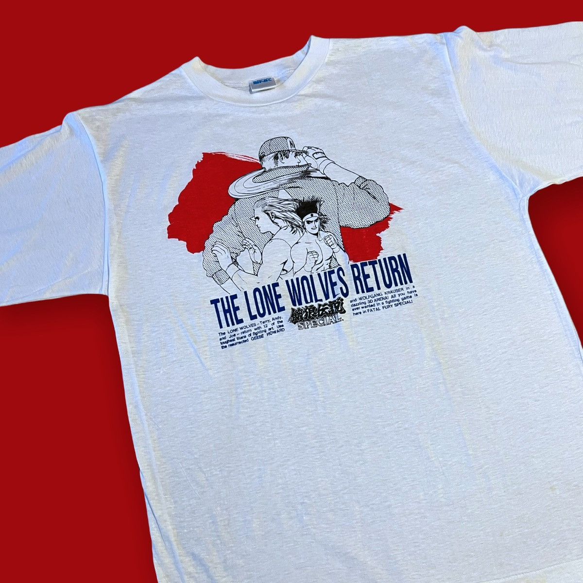 Vintage 1993 Fatal Fury 3 Lone Wolves Video Game T Shirt 90s Hoodie, Sweatshirt | PodTeesHub.com