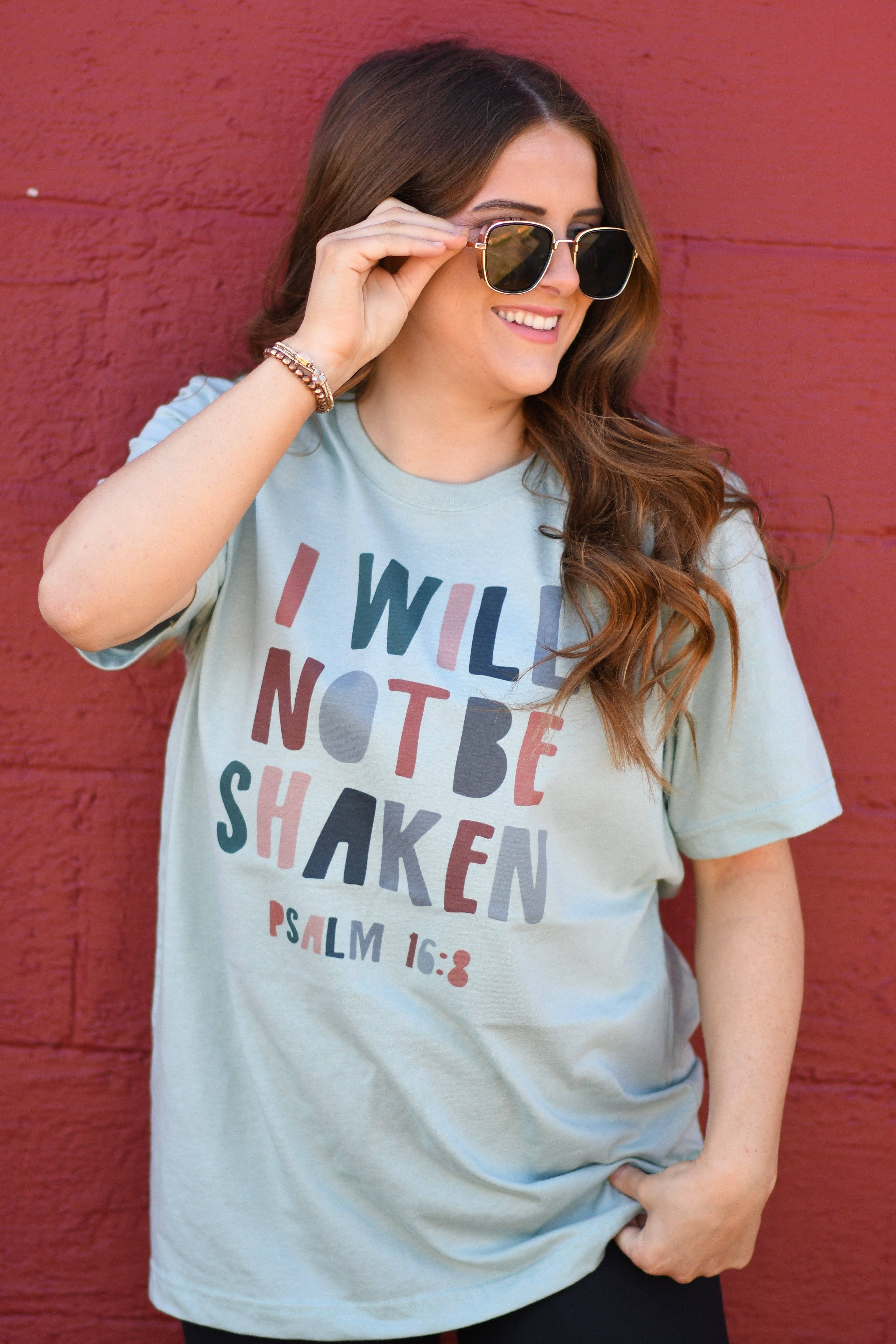 I Will Not Be Shaken Tee Hoodie, Sweatshirt | PodTeesHub.com