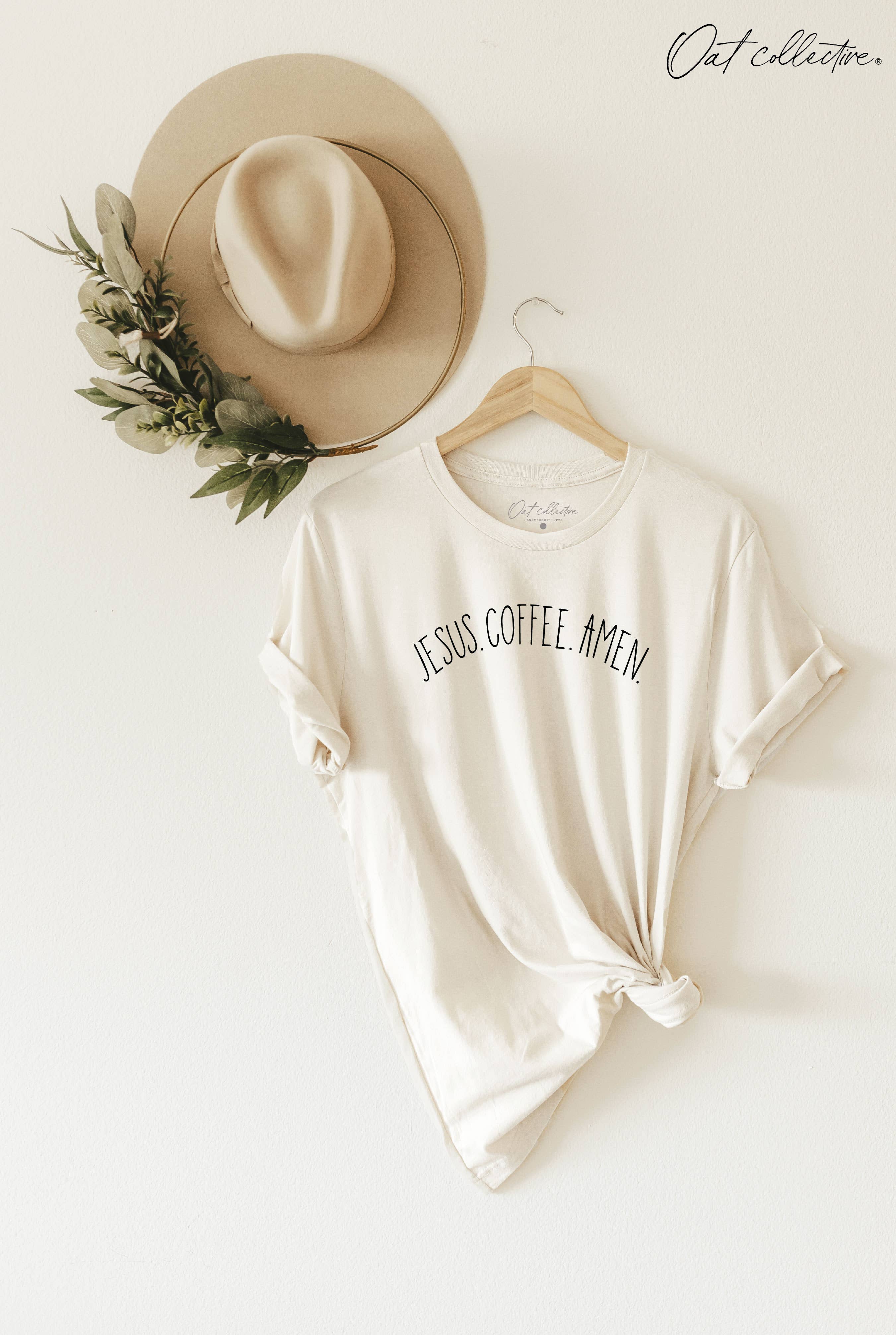 Jesus Coffee Amen Graphic T-Shirt Hoodie, Sweatshirt | PodTeesHub.com