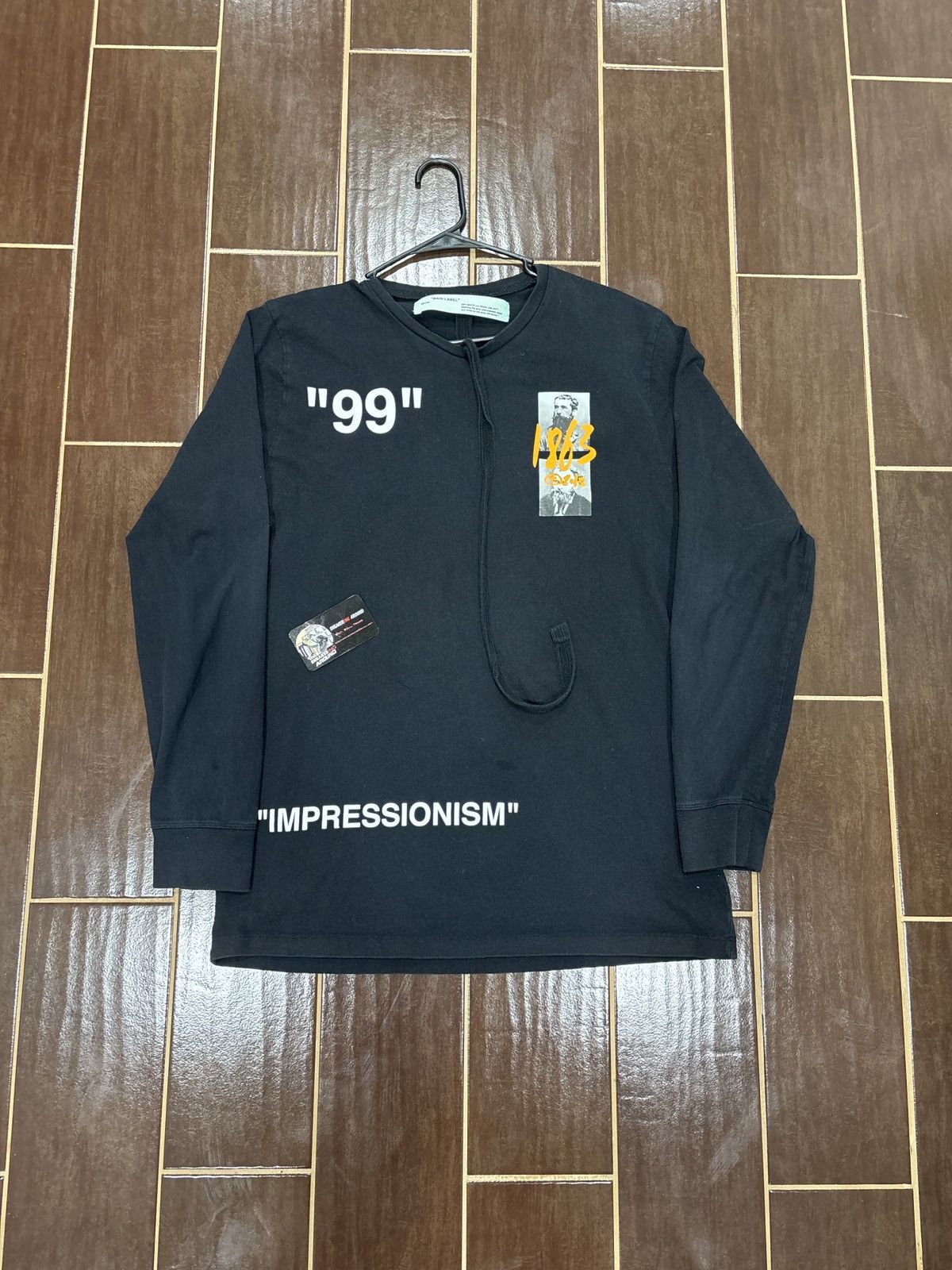 White Used Off White 1863 Impressionism L S Longsleeve Tee Size Xl Hoodie, Sweatshirt | PodTeesHub.com