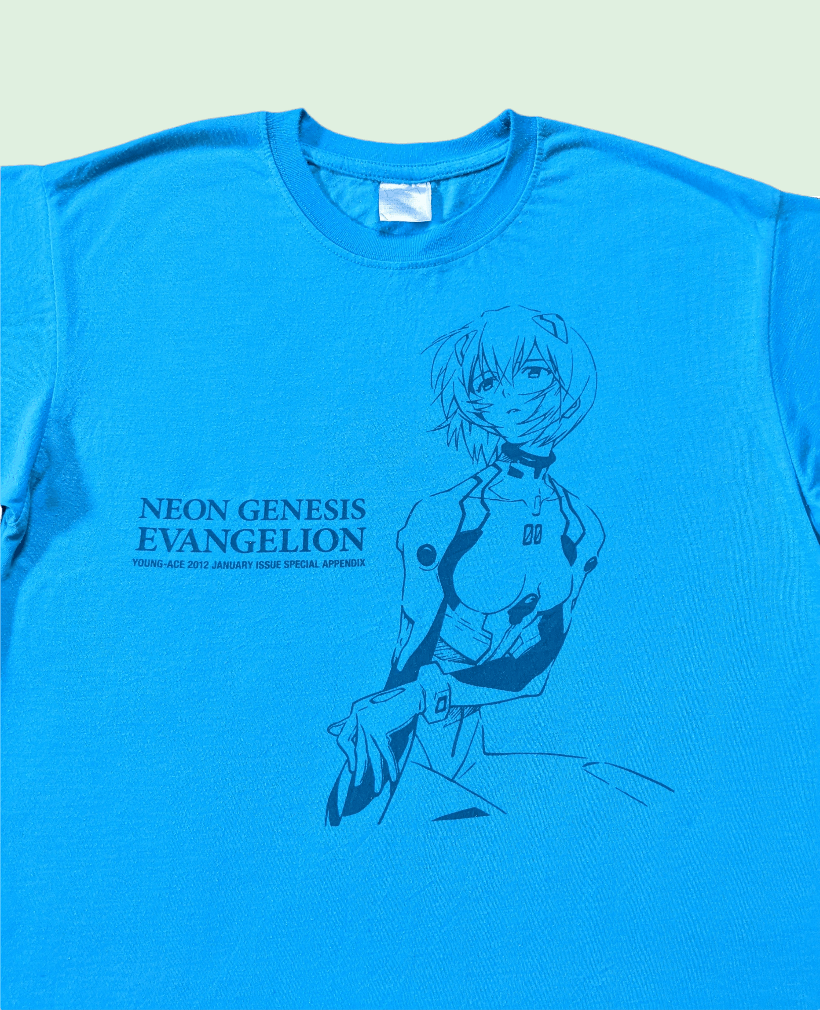 Japanese Brand X Vintage Rare Neon Genesis Evangelion Rei Ayanami Anime T Shirt Hoodie, Sweatshirt | PodTeesHub.com
