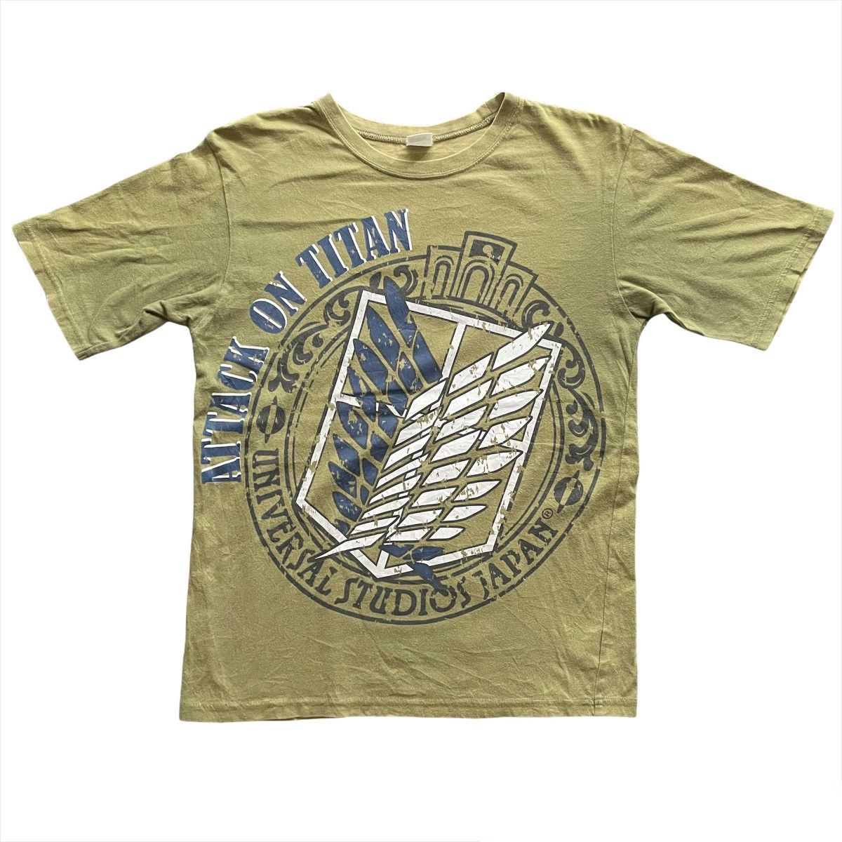 Japanese Brand Distressed Aot Attack Titan Shirt Front Back Logo T-Shirts, Hoodie, Sweatshirt