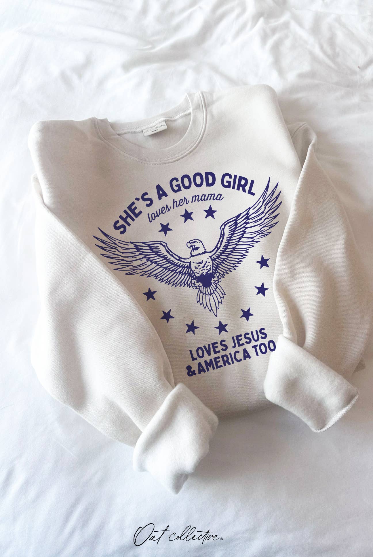 She's A Good Girl Graphic Sweatshirt - Pullover Style T-Shirts, Hoodie | PodTeesHub.com