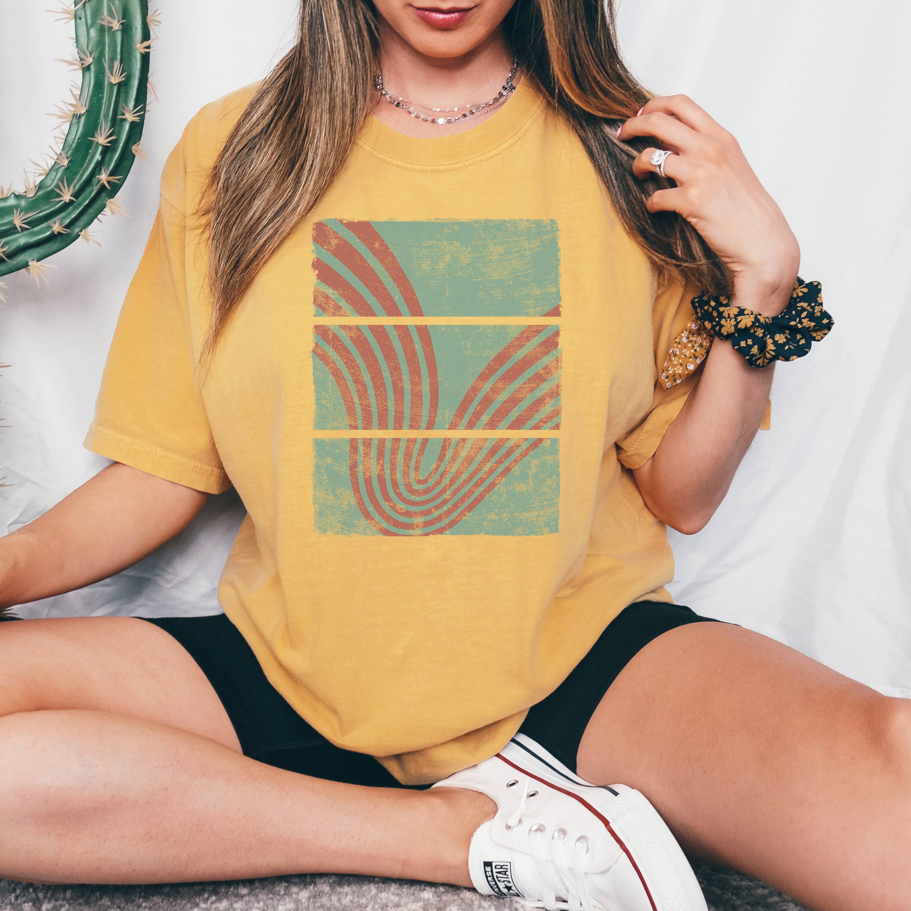 Swirling Geometric Tee | Sizes S-2XL Hoodie, Sweatshirt | PodTeesHub.com