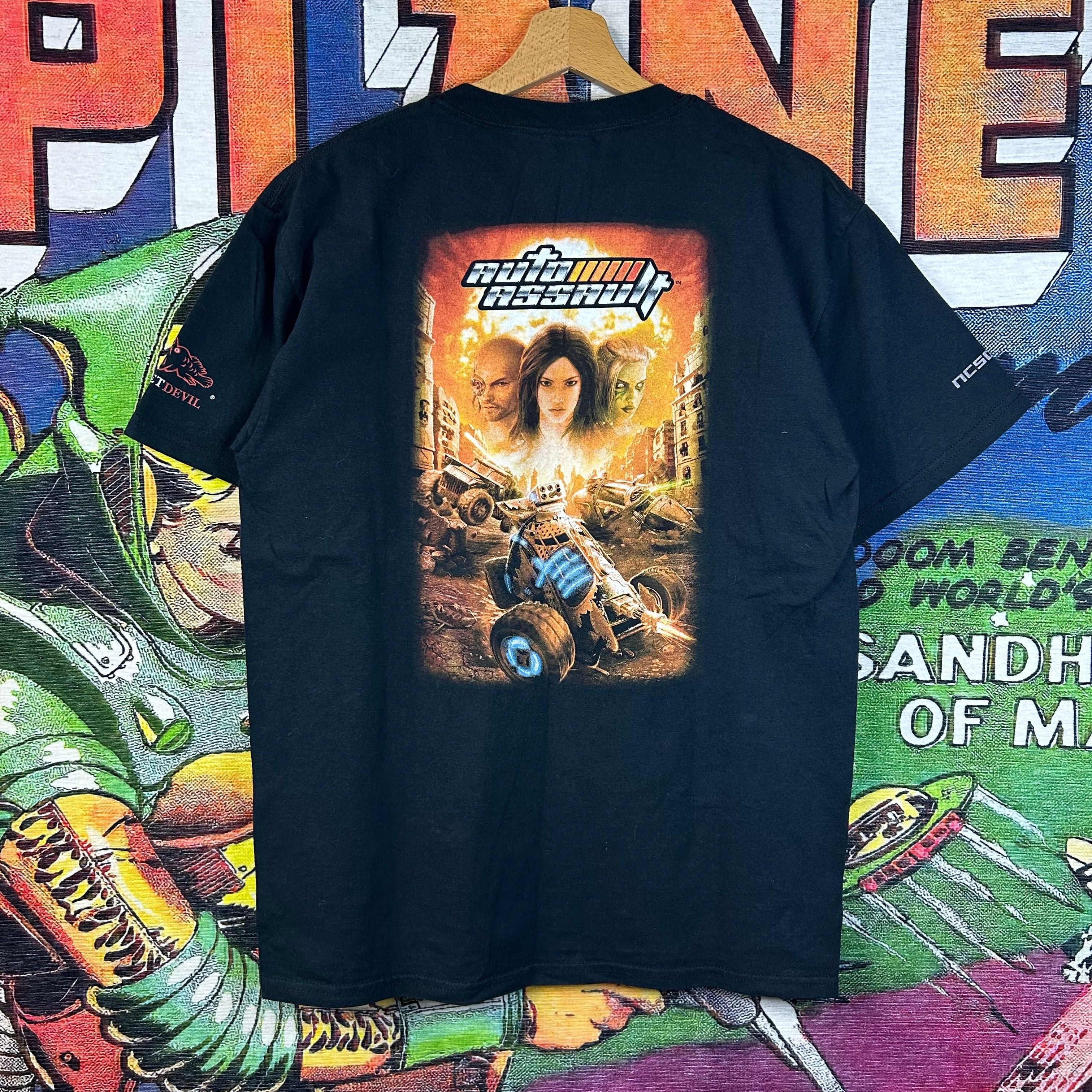 Vintage Auto Assault Video Game Size Medium T-Shirts, Hoodie, Sweatshirt